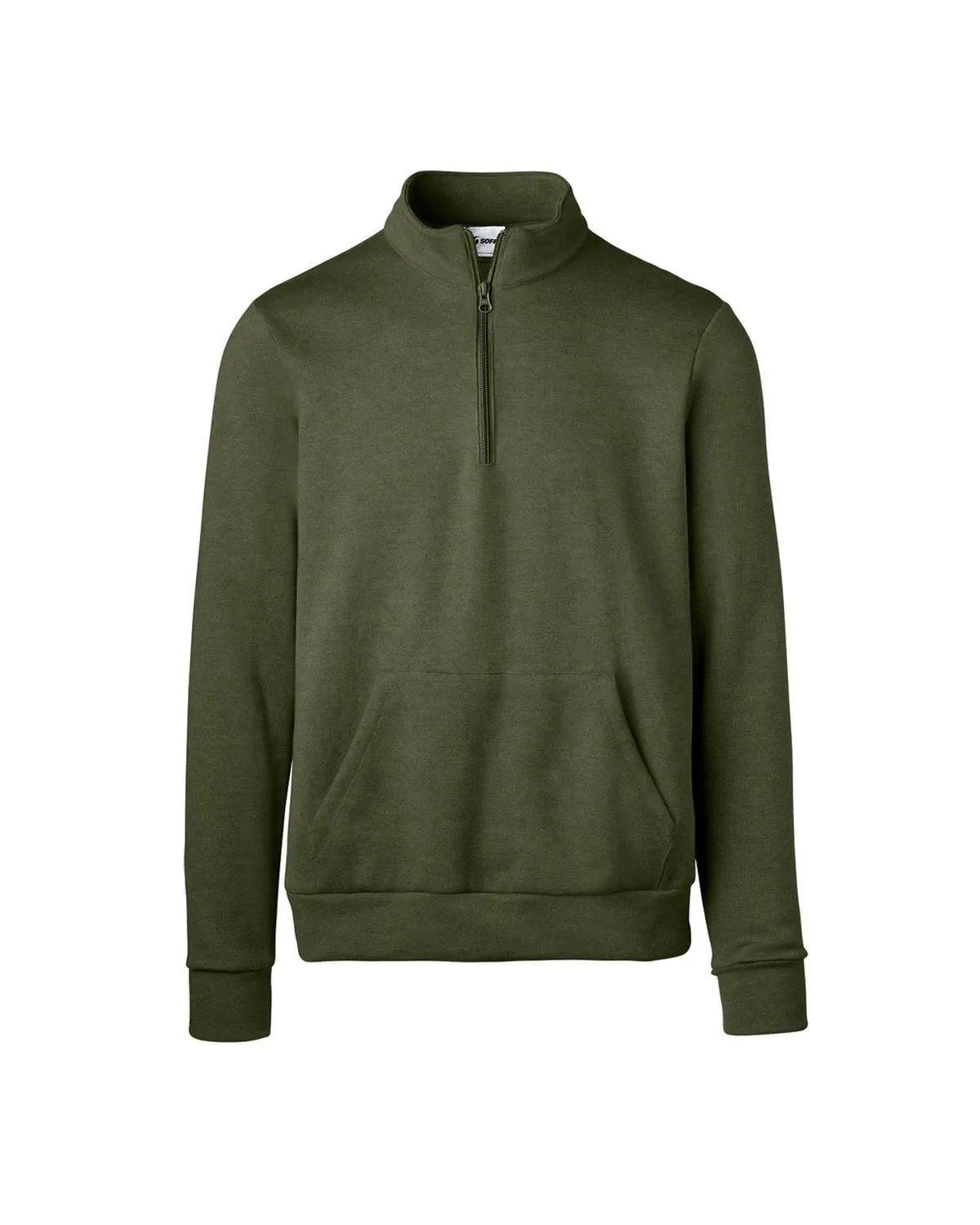 Soffe Adult Solid Mock Neck Quarter Zip