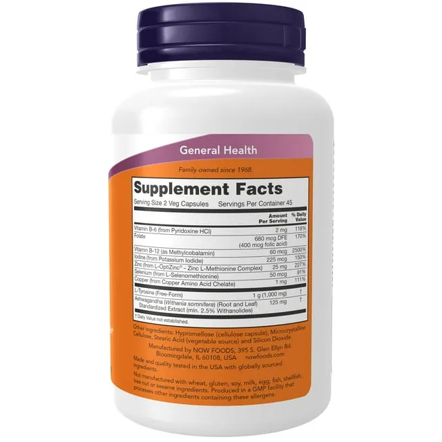 Now Foods Thyroid Energy - 180 Veg Capsules