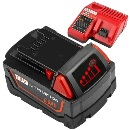 OYRMIL Battery and Charger for Milwaukee M18 Battery