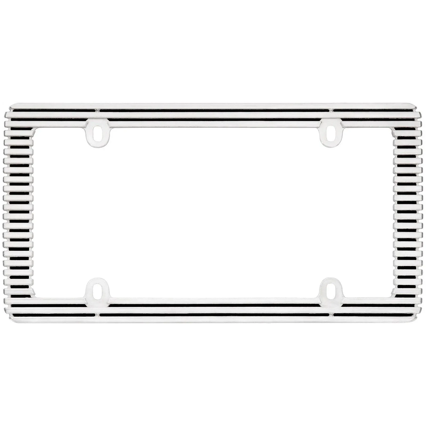 Cruiser® 58350 - Billet Style Black / Chrome License Plate Frame