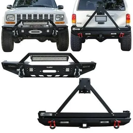 Vijay Rear Bumper Compatible with 1984-2001 Cherokee XJ