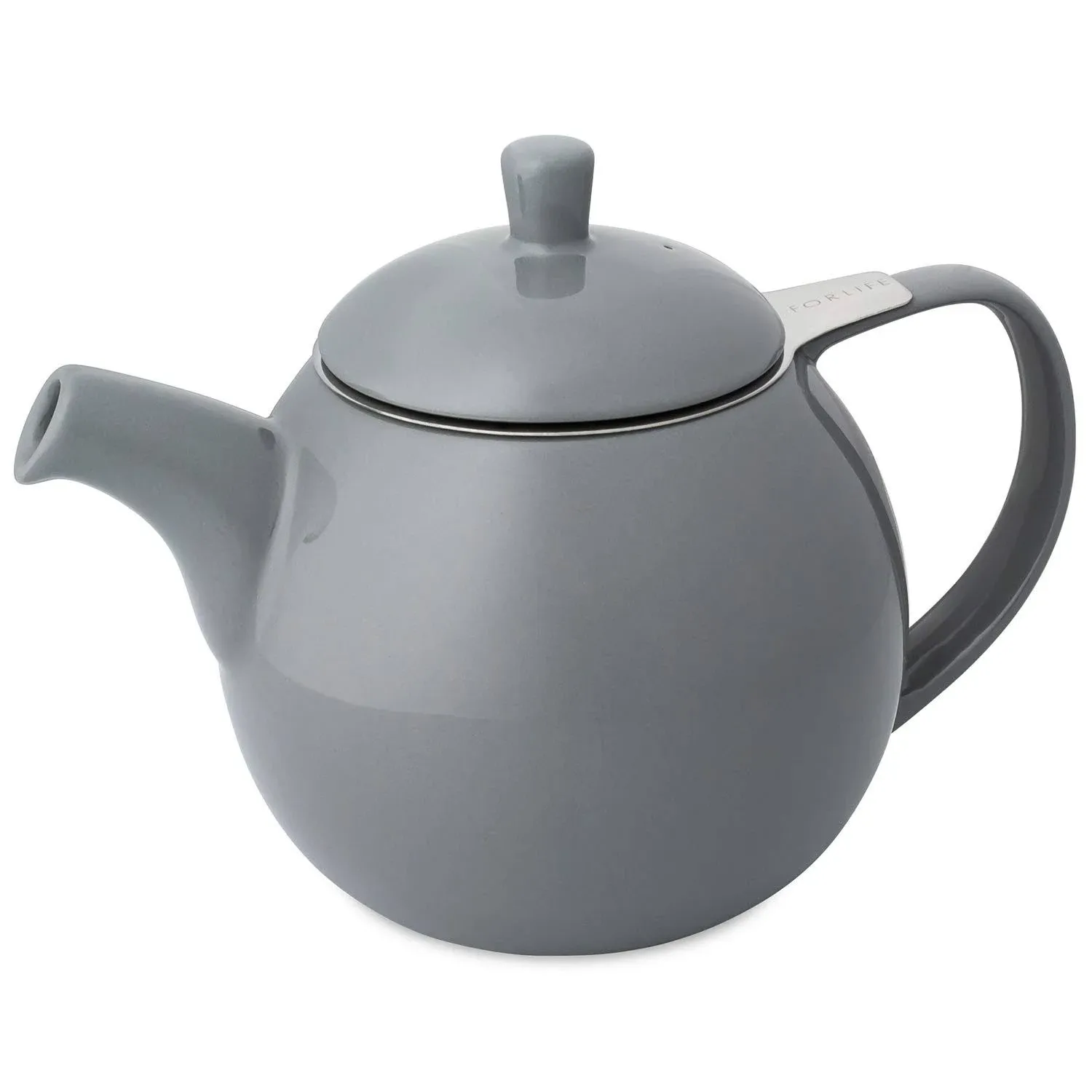 FORLIFE Curve 24-Ounce Teapot with Infuser Gray