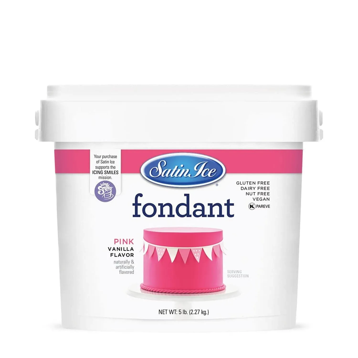 Satin Ice Fondant Pink Vanilla