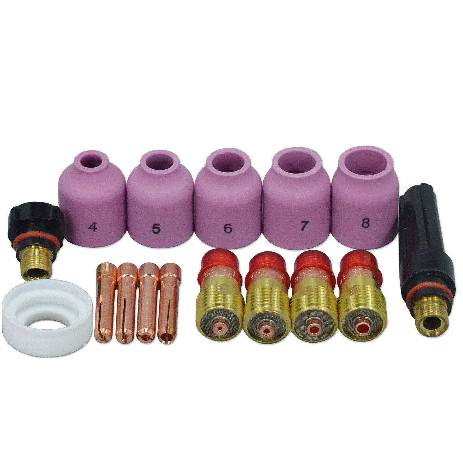 TIG Stubby Gas Lens Collet 17GL series Kit For SR WP 17 18 26 Welding Torch 16pk  | eBay