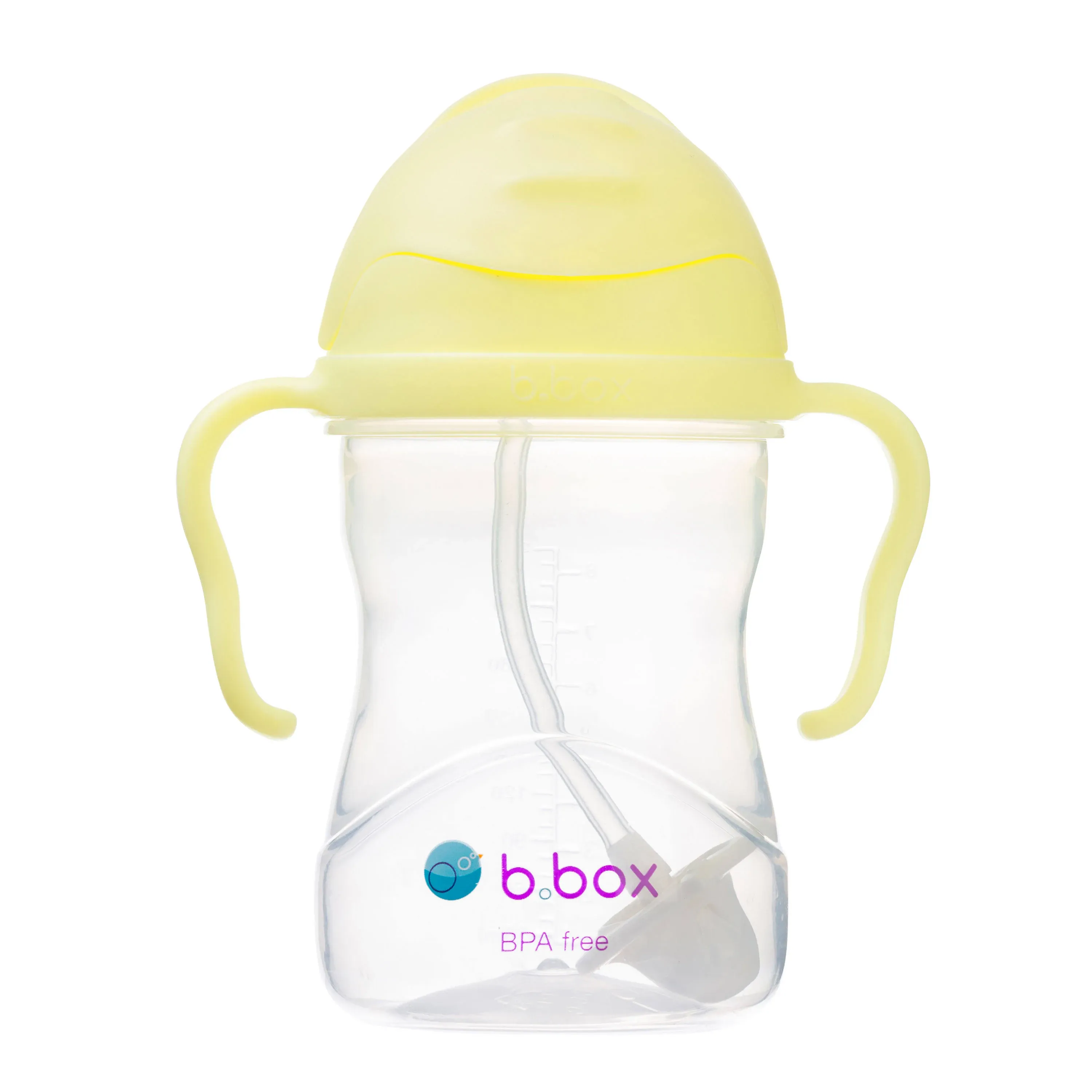 b.box Sippy Cup with Innovative Weighted Straw, 240mls/8oz Capacity, Gelato Edition (Banana Split)