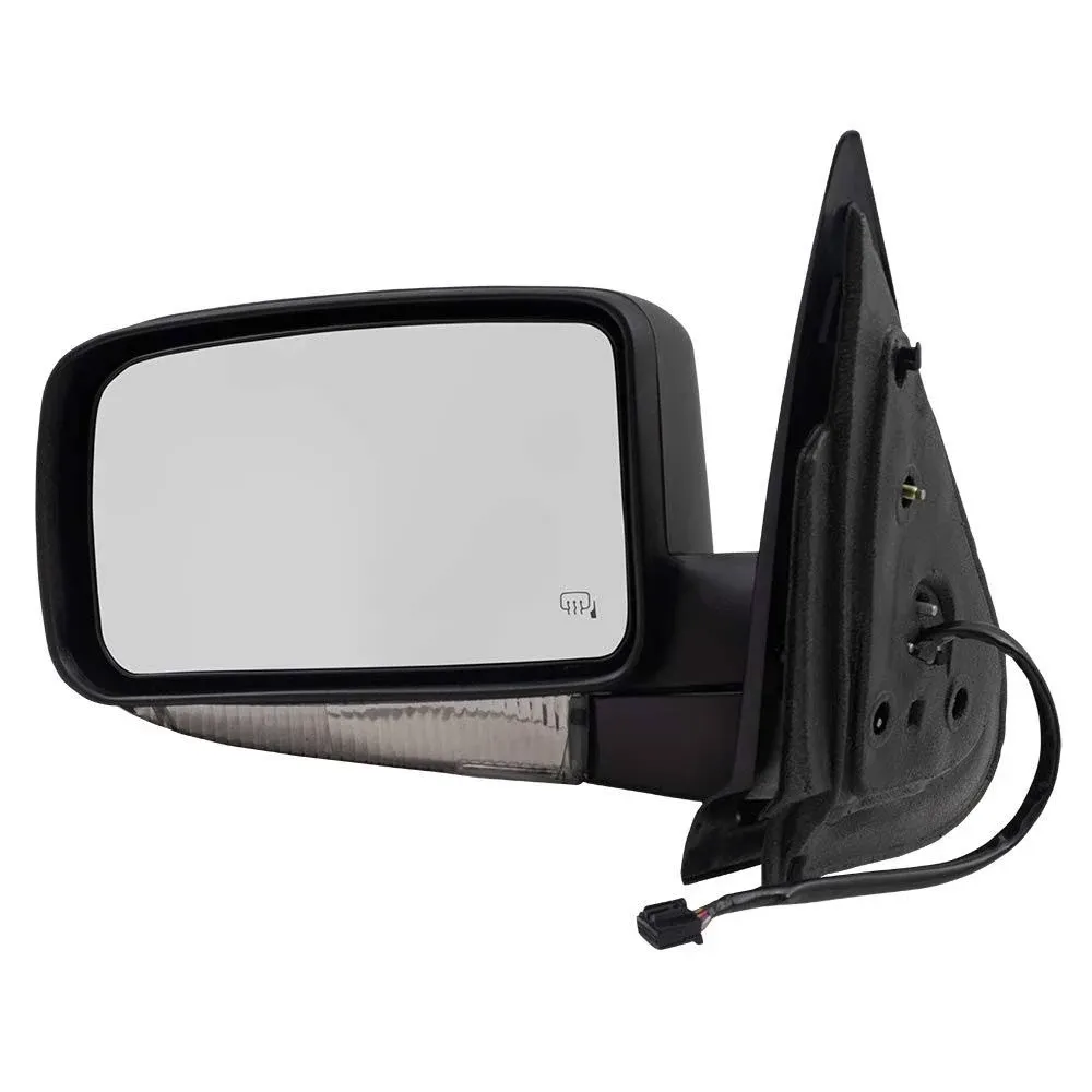 Brock Replacement Driver Side Power Mirror Paint to Match Black with Heat Signal Memory Puddle Light and Folding Compatible at MechanicSurplus.com