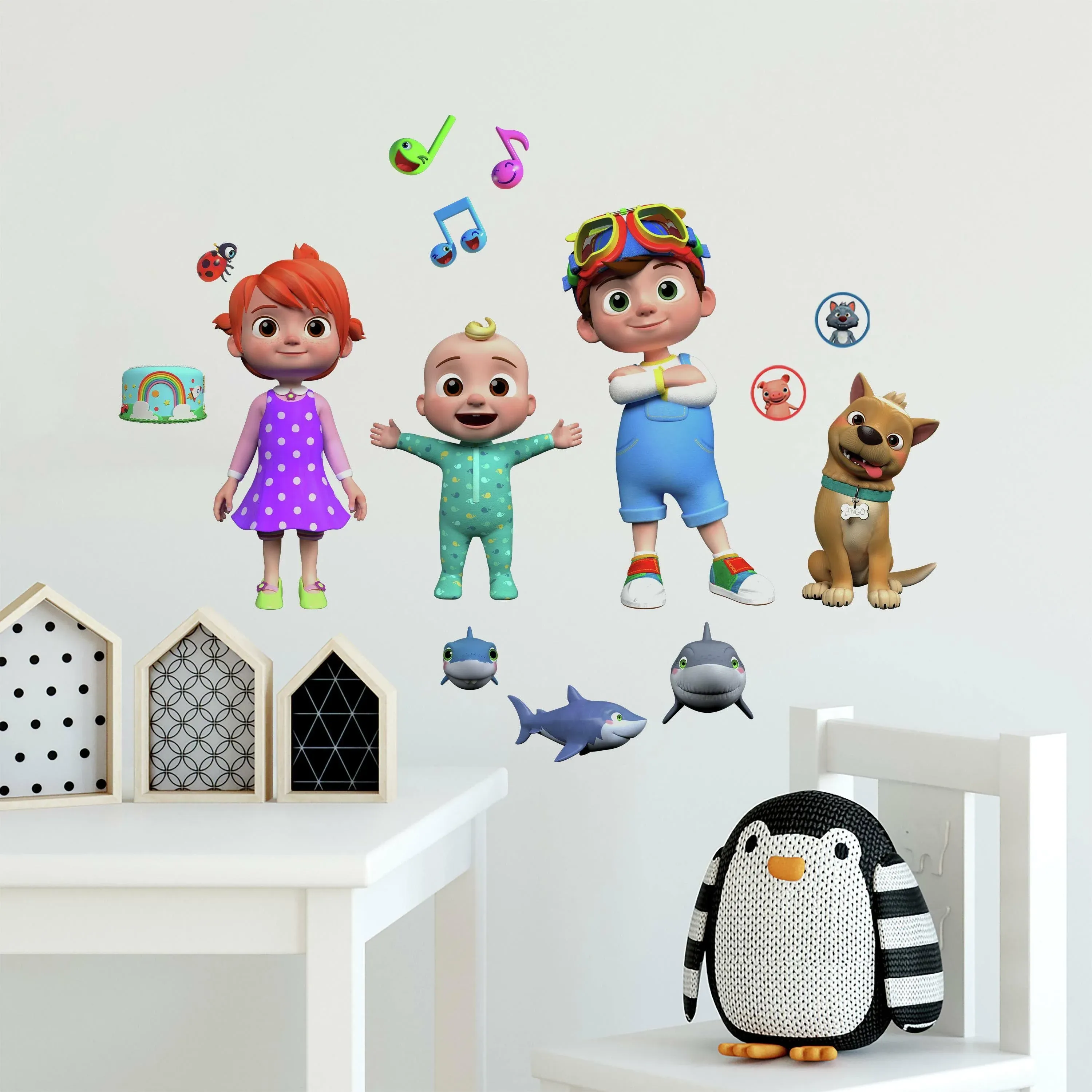 Cocomelon Peel and Stick Wall Decals - Traditional - Kids Wall Decor - by York Wallcoverings Inc | Houzz