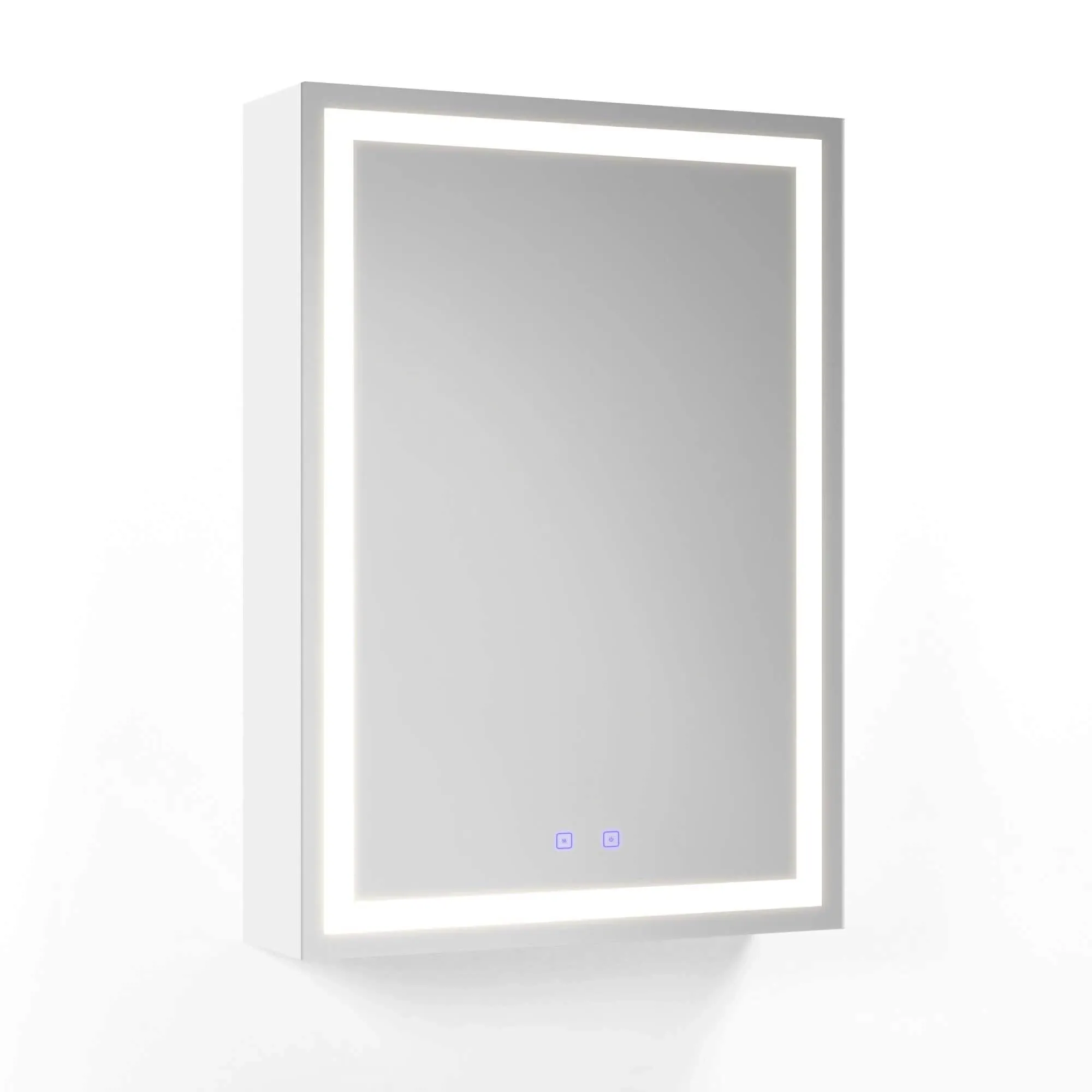 Fab Glass and Mirror LED Lighted Medicine Cabinet Mirror