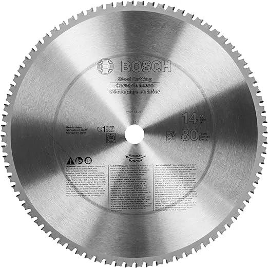 Bosch PRO1480ST 14 In. 80 Tooth Edge Circular Saw Blade for Ferrous Metal Cutting