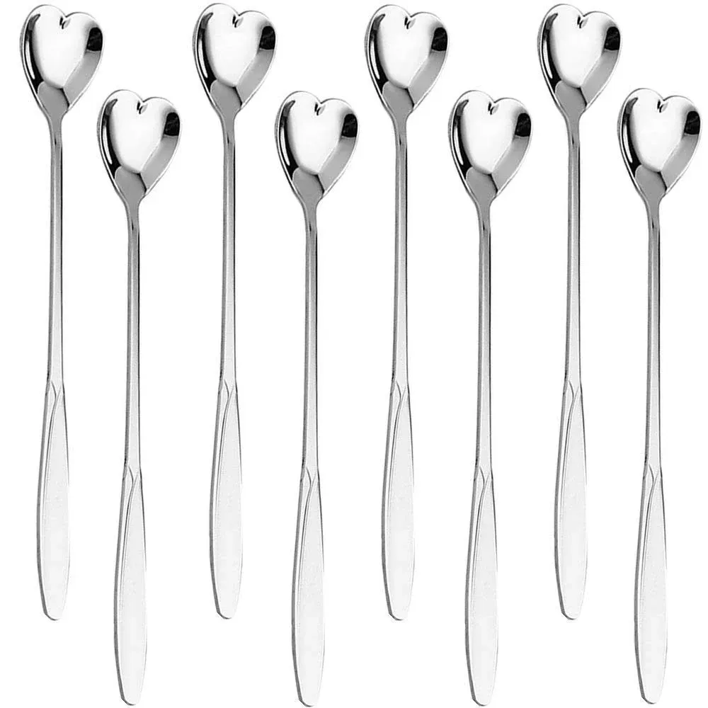 304 Stainless Steel Spoons For Coffee Tea Dessert Drink Mixing Milkshake Spoon T