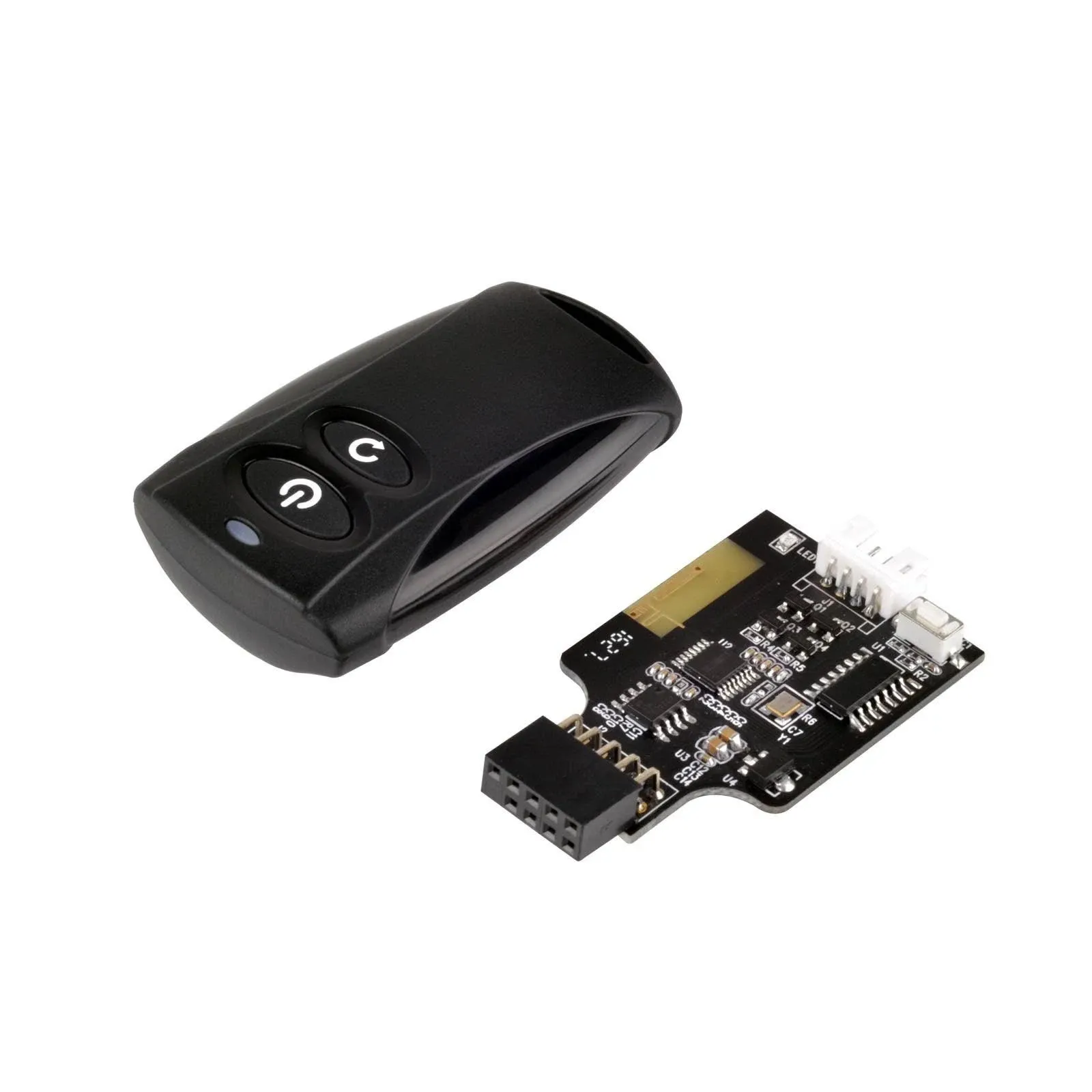 Silverstone 2.4g Wireless Remote Computer Power/Reset Switch, USB 2.0 9-Pin Interface