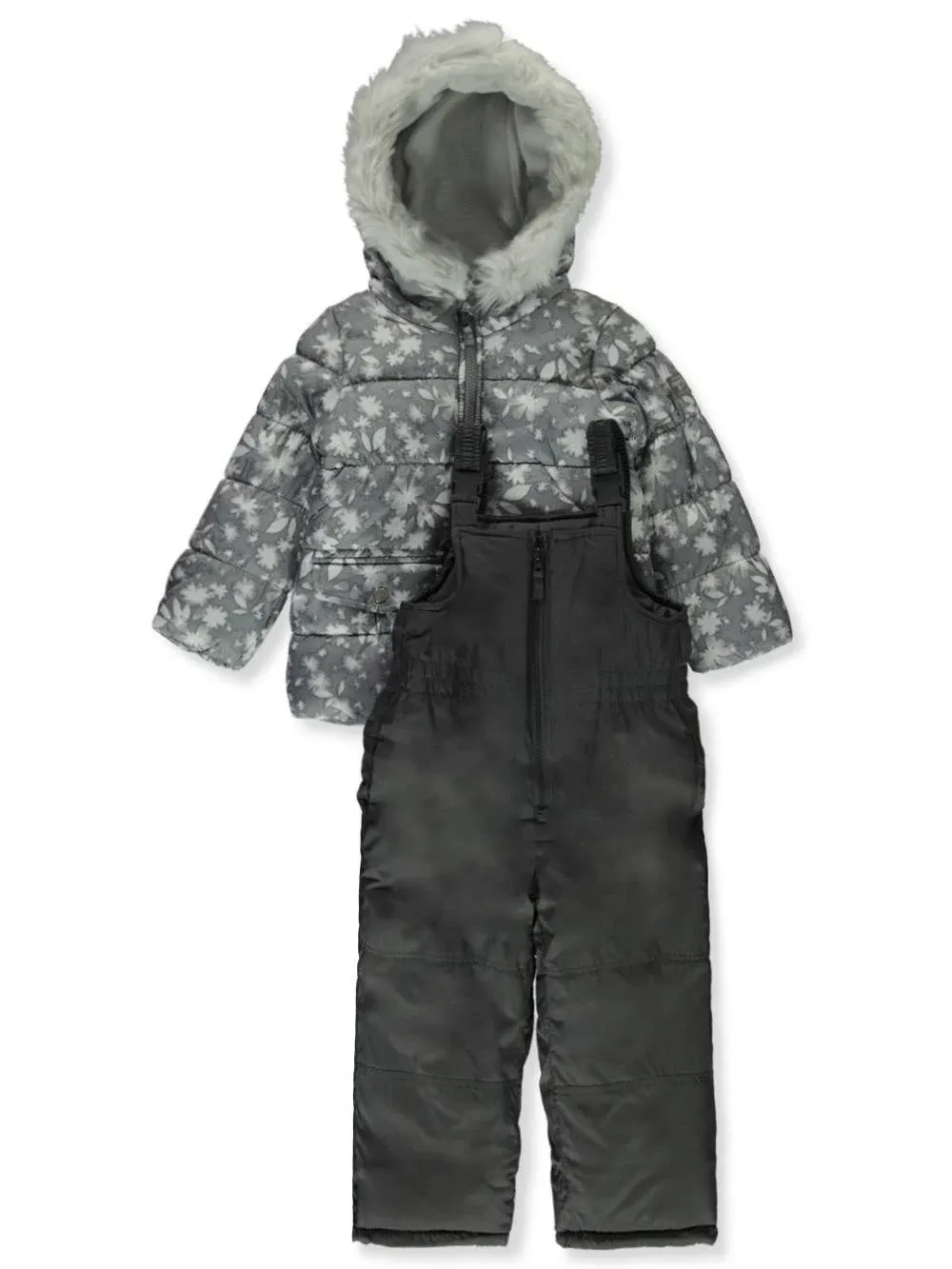 Osh Kosh Girls' Ski Jacket and Snowbib Snowsuit Outfit Set