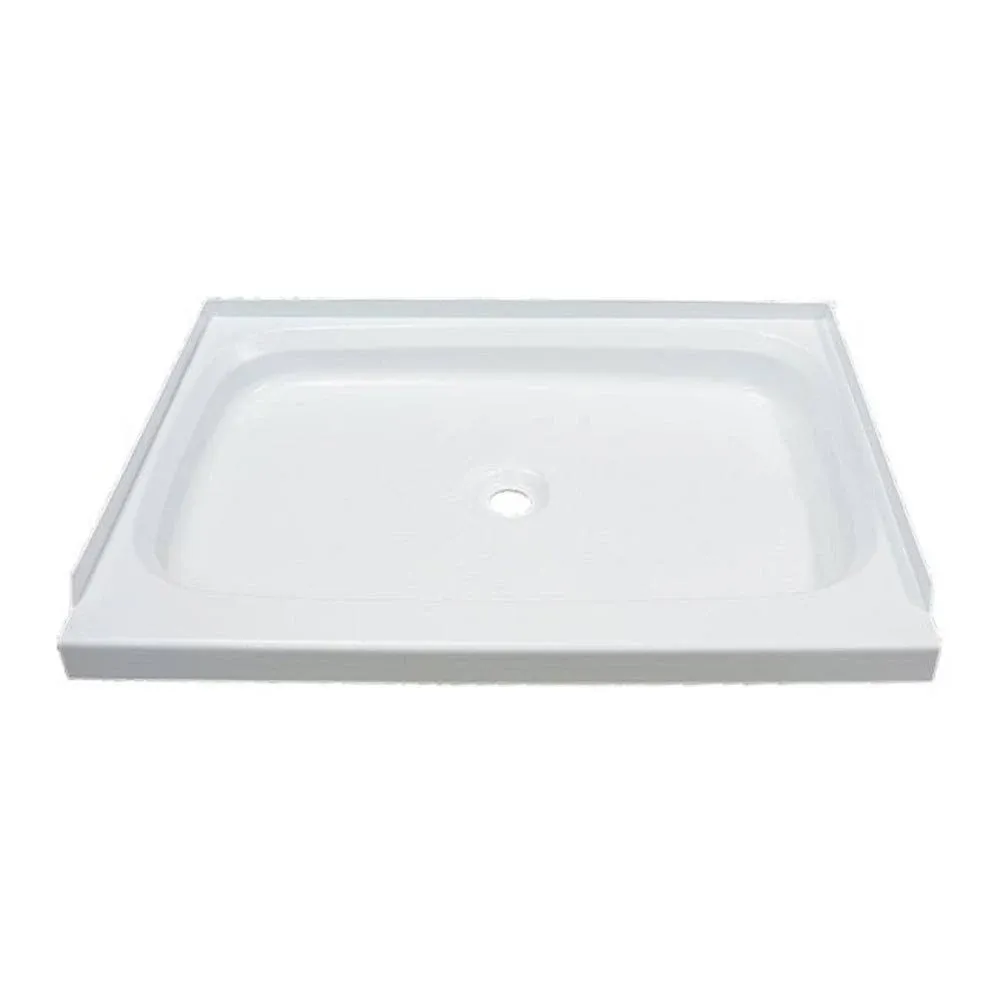 Lippert Replacement 24" x 32" White Shower Pan with Center Drain for RVs, Manufactured Homes, Travel Trailers, 5th Wheels, and Motorhomes - 210367