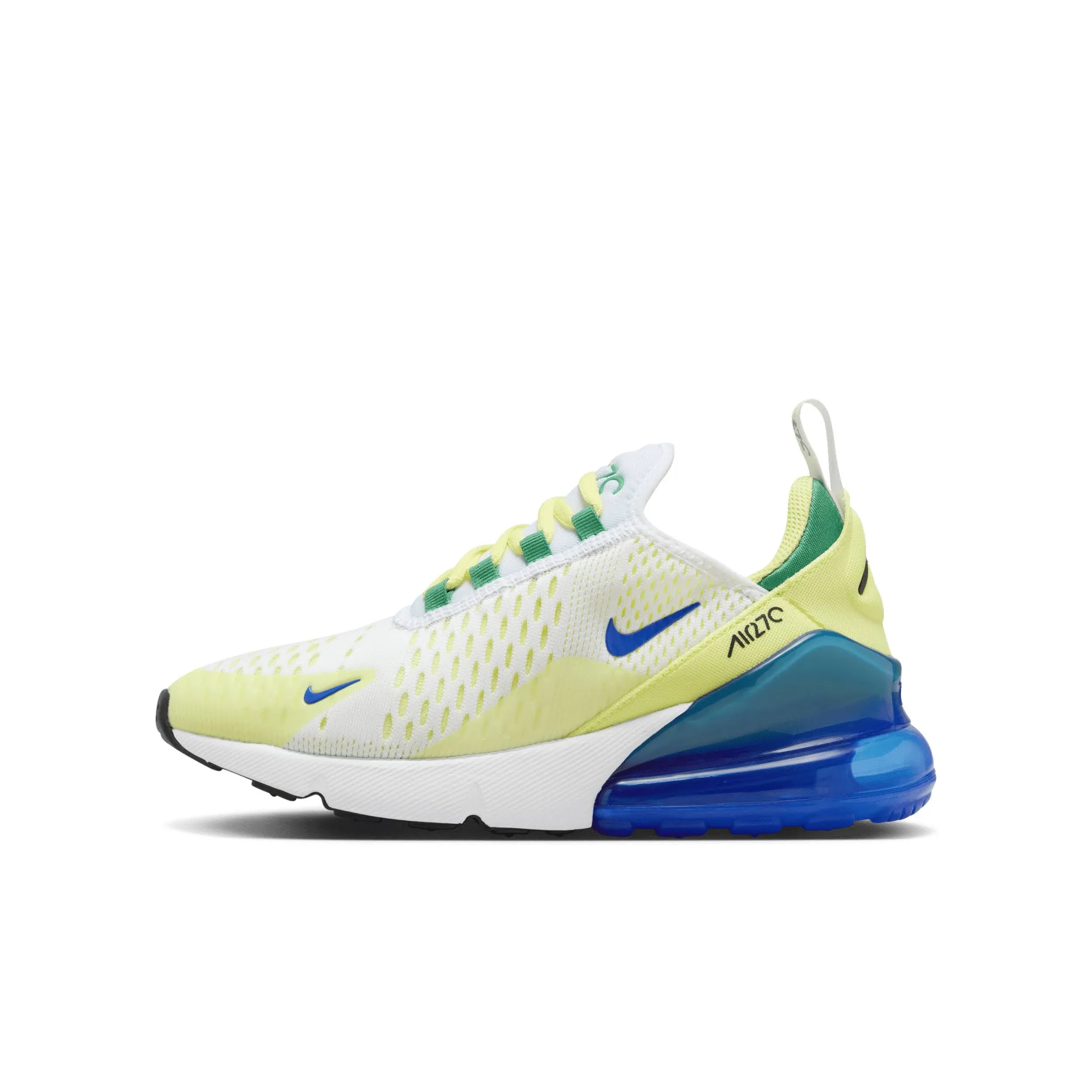 Nike Kids' Grade School Air Max 270 Shoes, Boys', Size 6, White/Royal