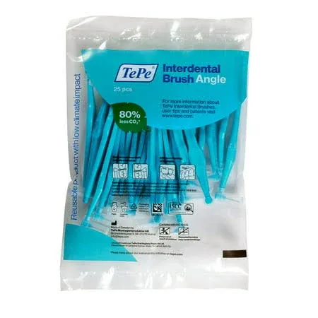 Tepe Angle Interdental Brush 0.6 mm 25 Pack Blue