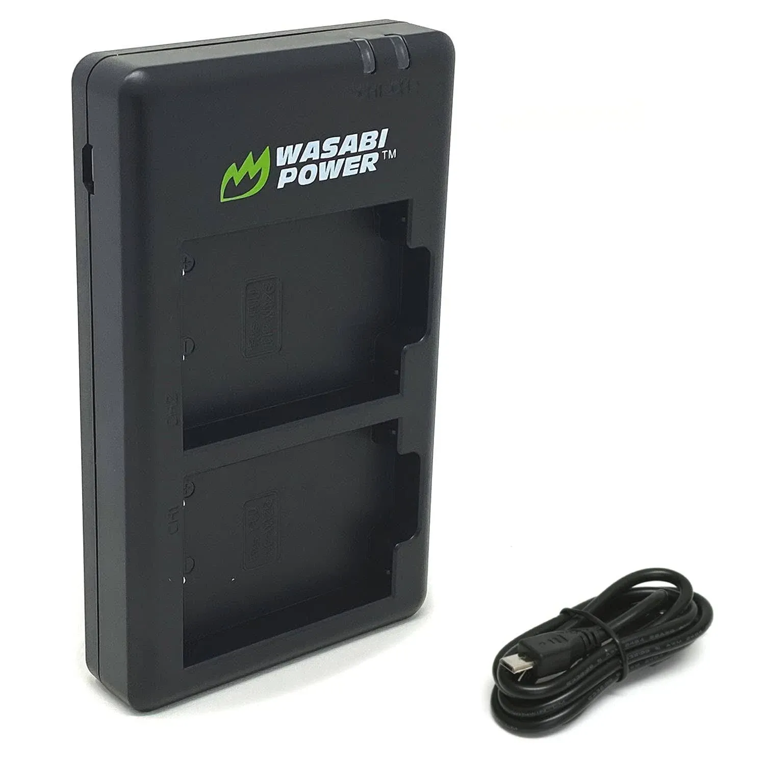 Wasabi Power Micro USB Dual Battery Charger for Fujifilm NP-W126, NP-W126S