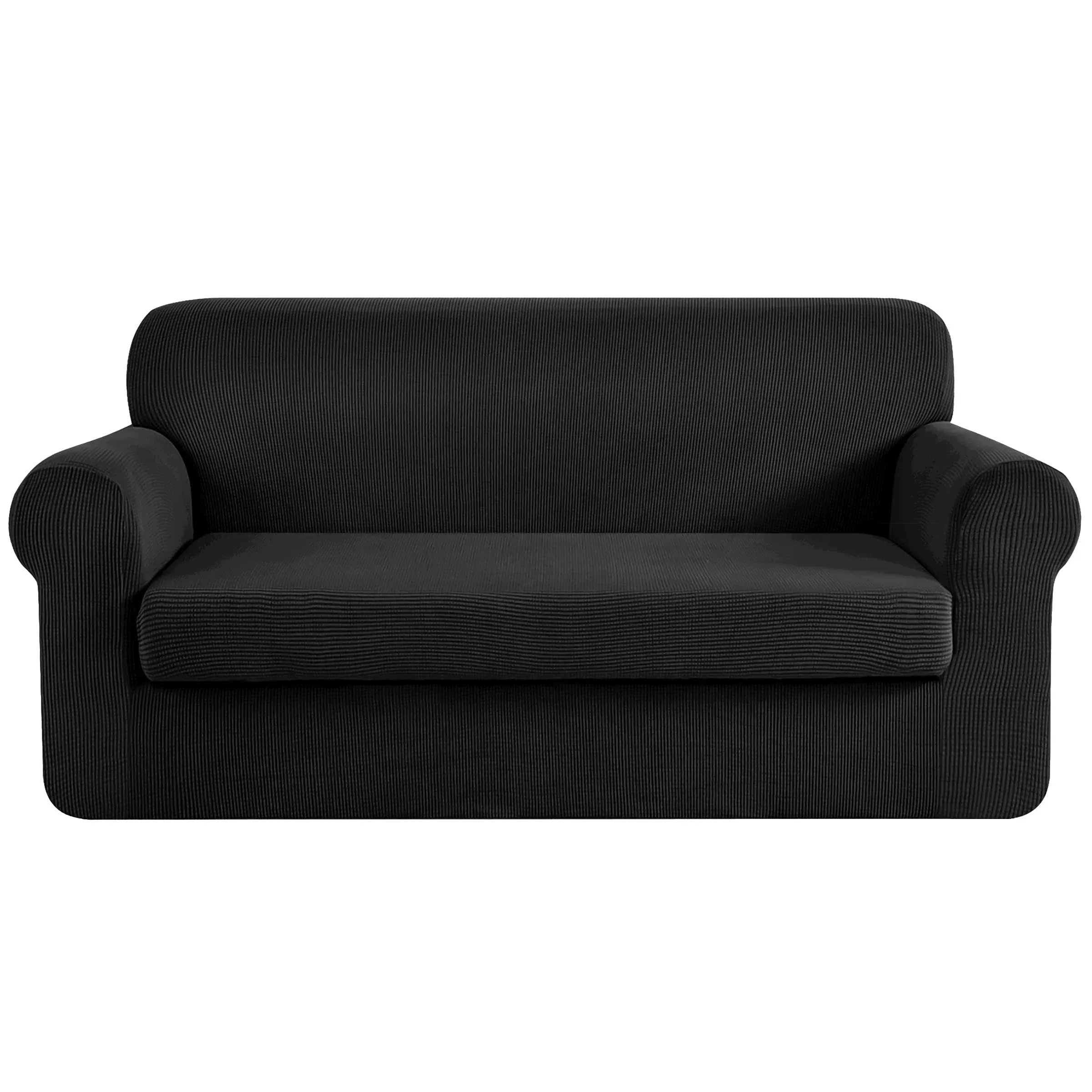 CHUN YI Stretch Sofa Slipcover 2 Piece Sofa Cover, 3 Seater Couch Slipcover Coat