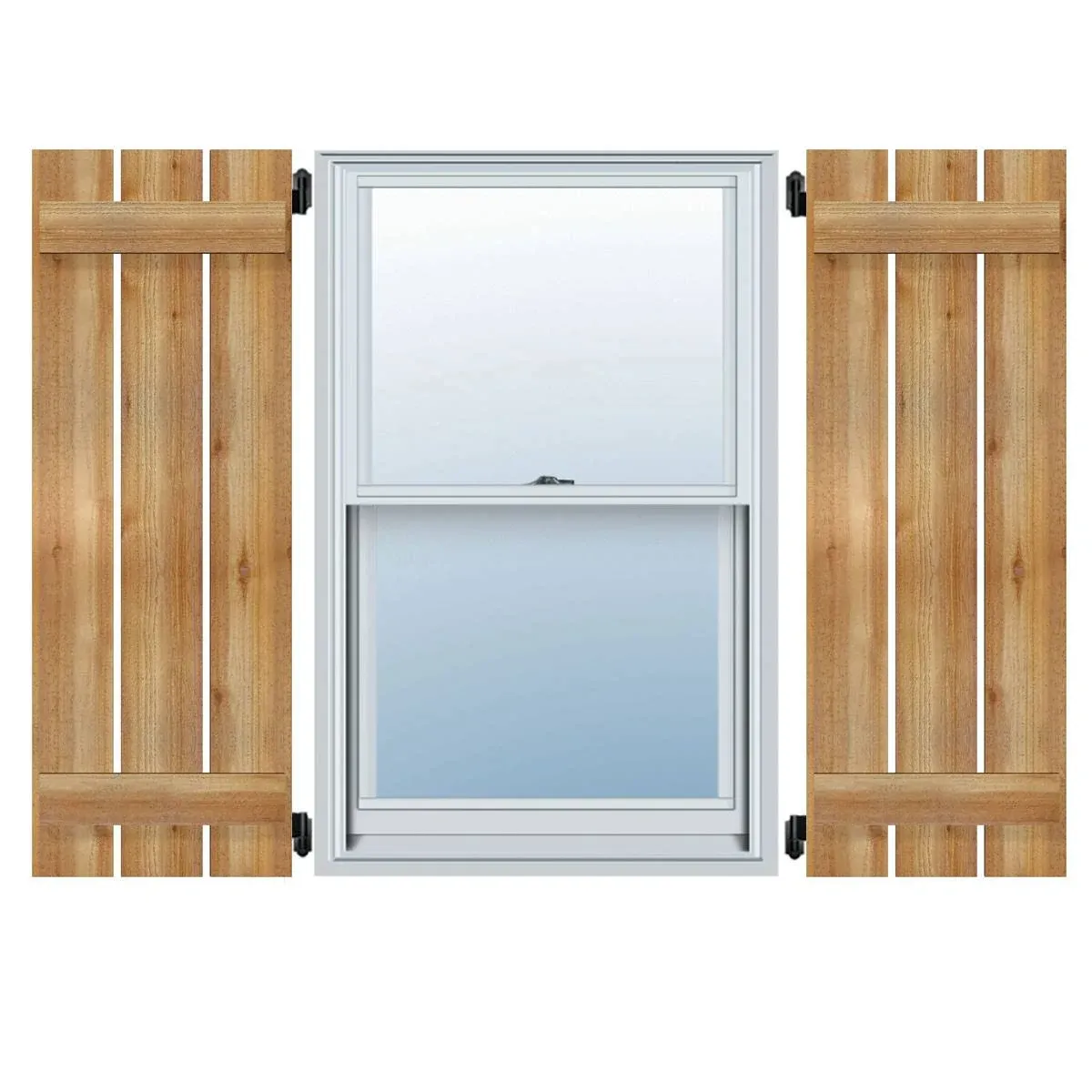 Ekena Millwork 2-Pack 28.875-in W x 21-in H Unfinished Paintable/Stainable Board and Batten Spaced Wood Exterior Shutters Lowes.com