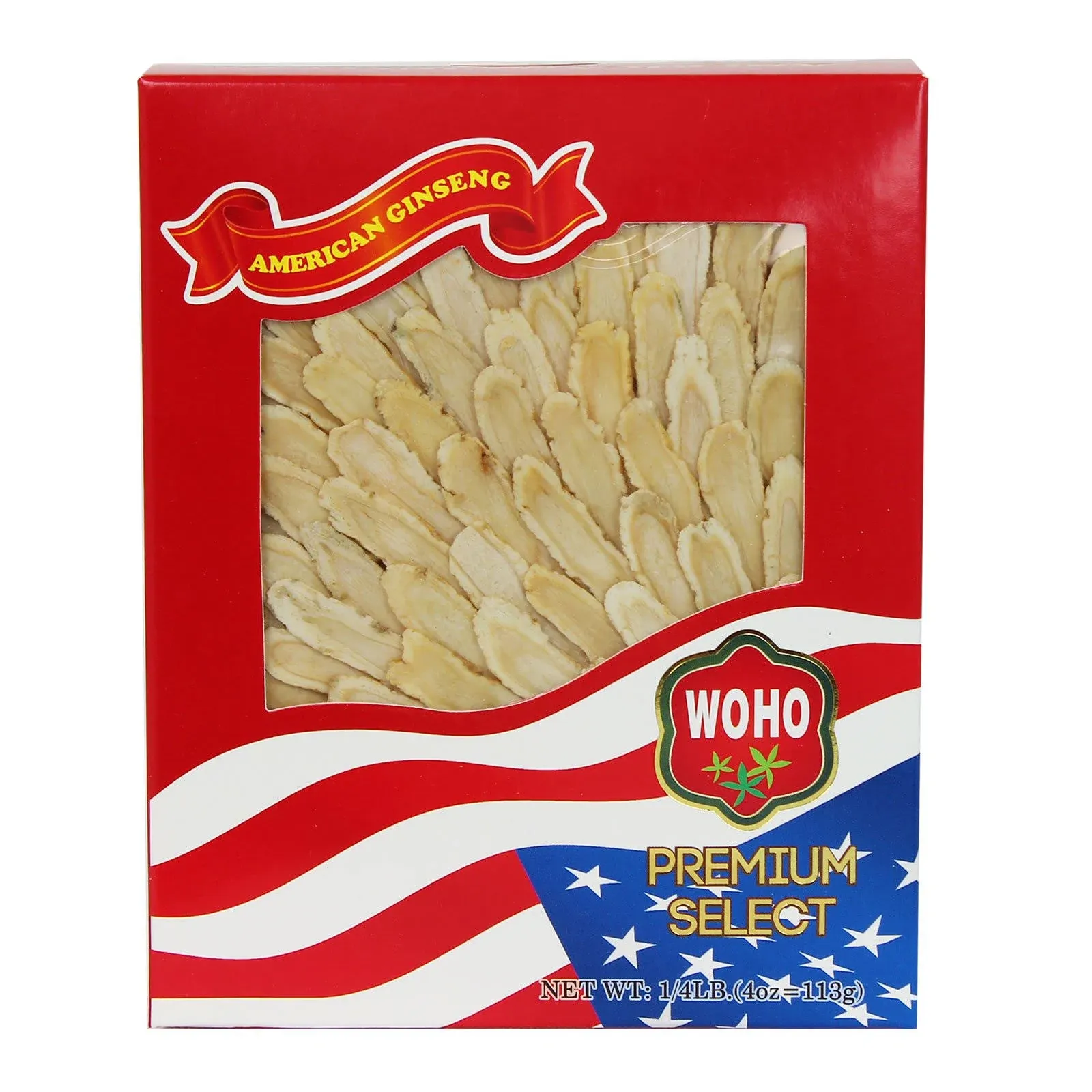 Woho #126.4 American Ginseng Slice Medium 4oz Box