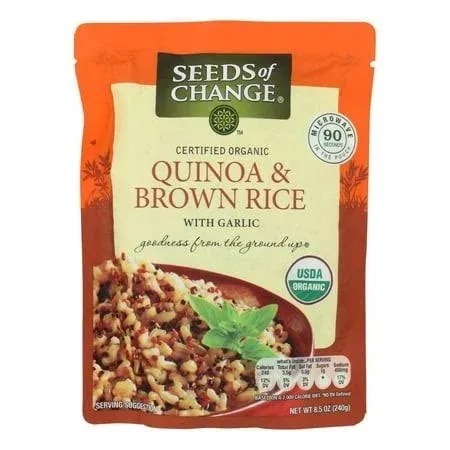 Seeds of Change Organic Rice Brown & Quinoa with Garlic