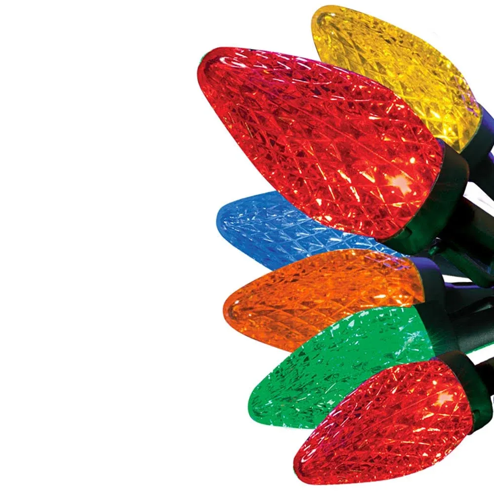 GE 75-count StayBright Multi-Color LED Diamond Cut C9 Christmas Lights | 91145LO