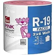 Owens Corning R-19 Faced Fiberglass Roll 23" Wide