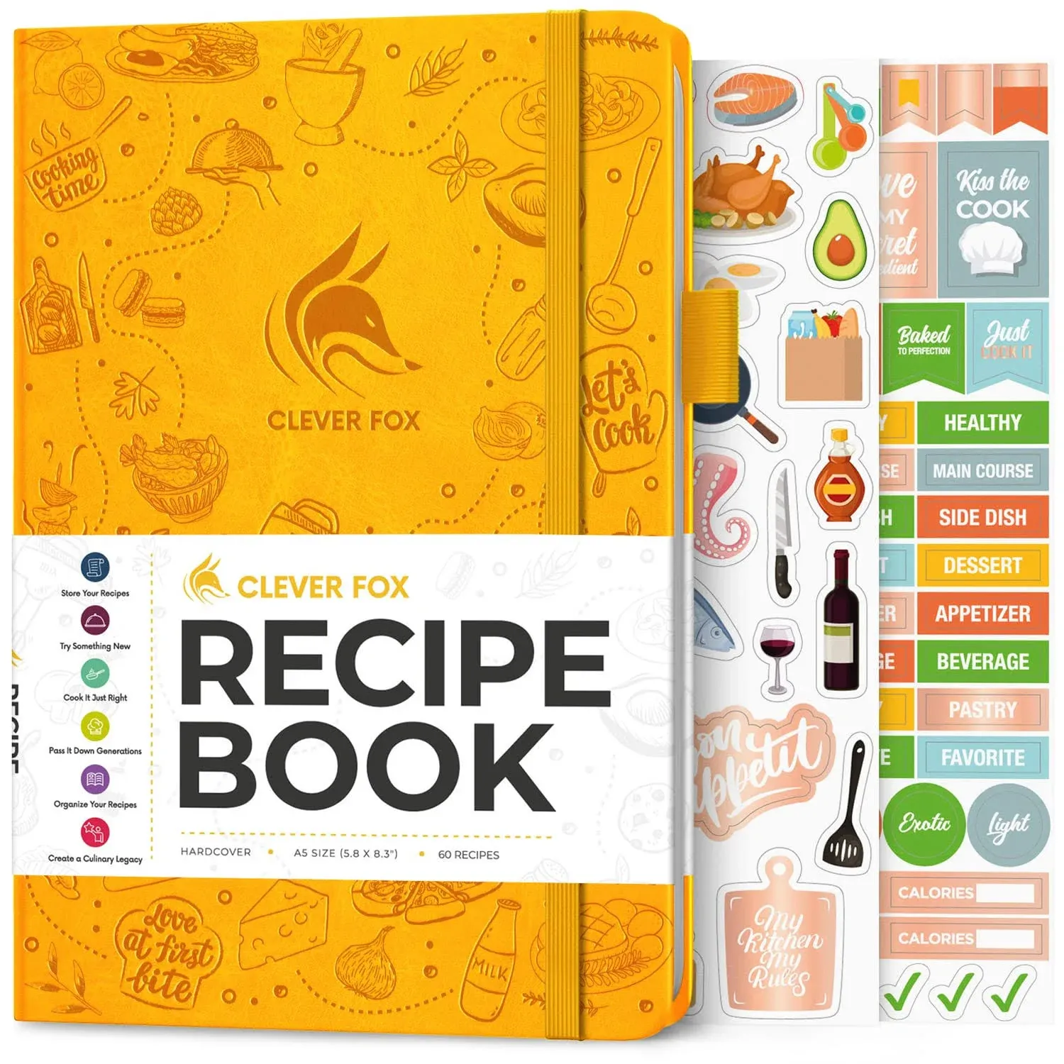 Clever Fox Recipe Book - Make Your Own Family Cookbook & Blank Recipe Notebook ...