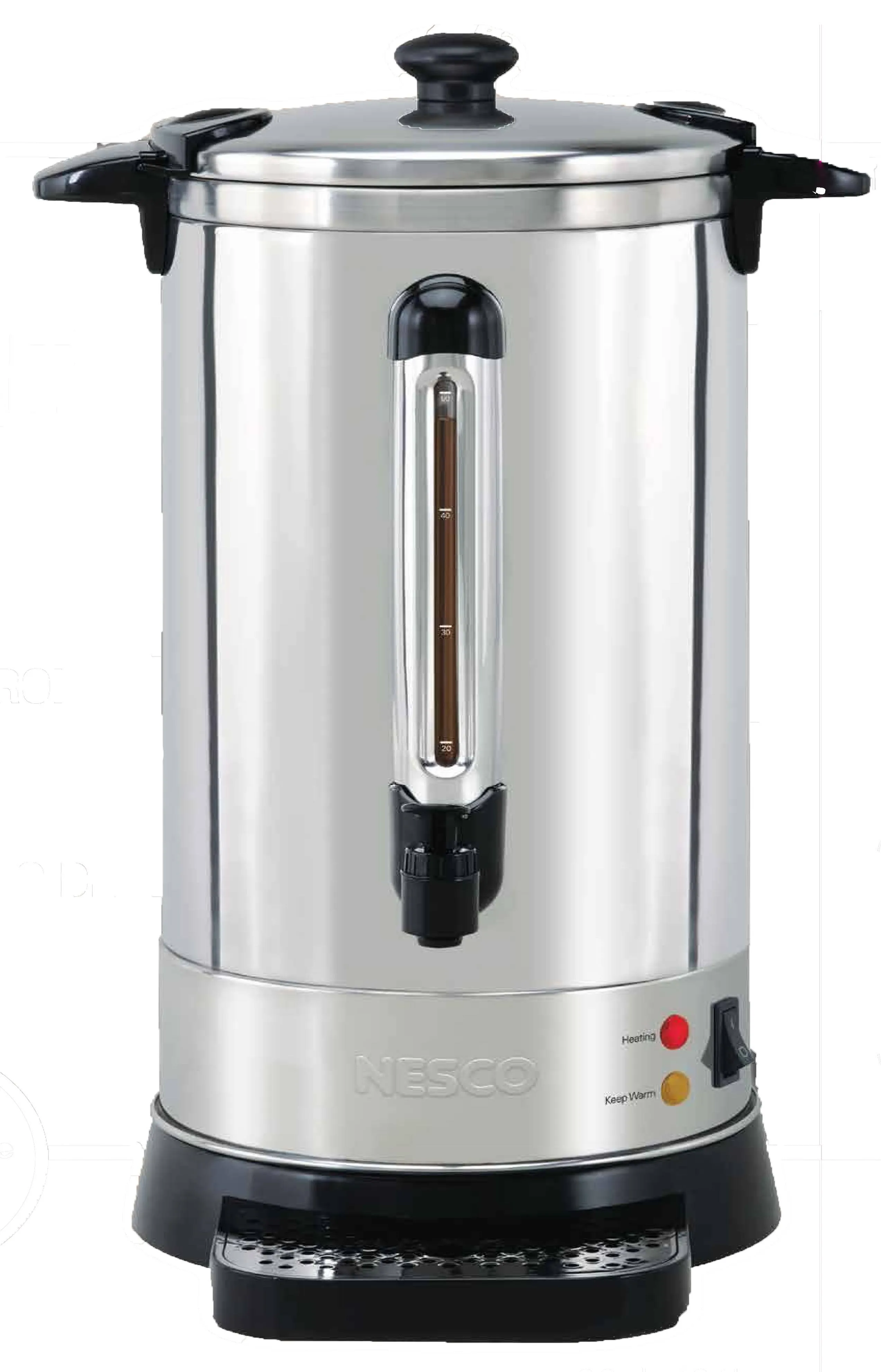 Nesco 50-Cup Stainless Steel Double Wall Coffee Urn with Locking Lid