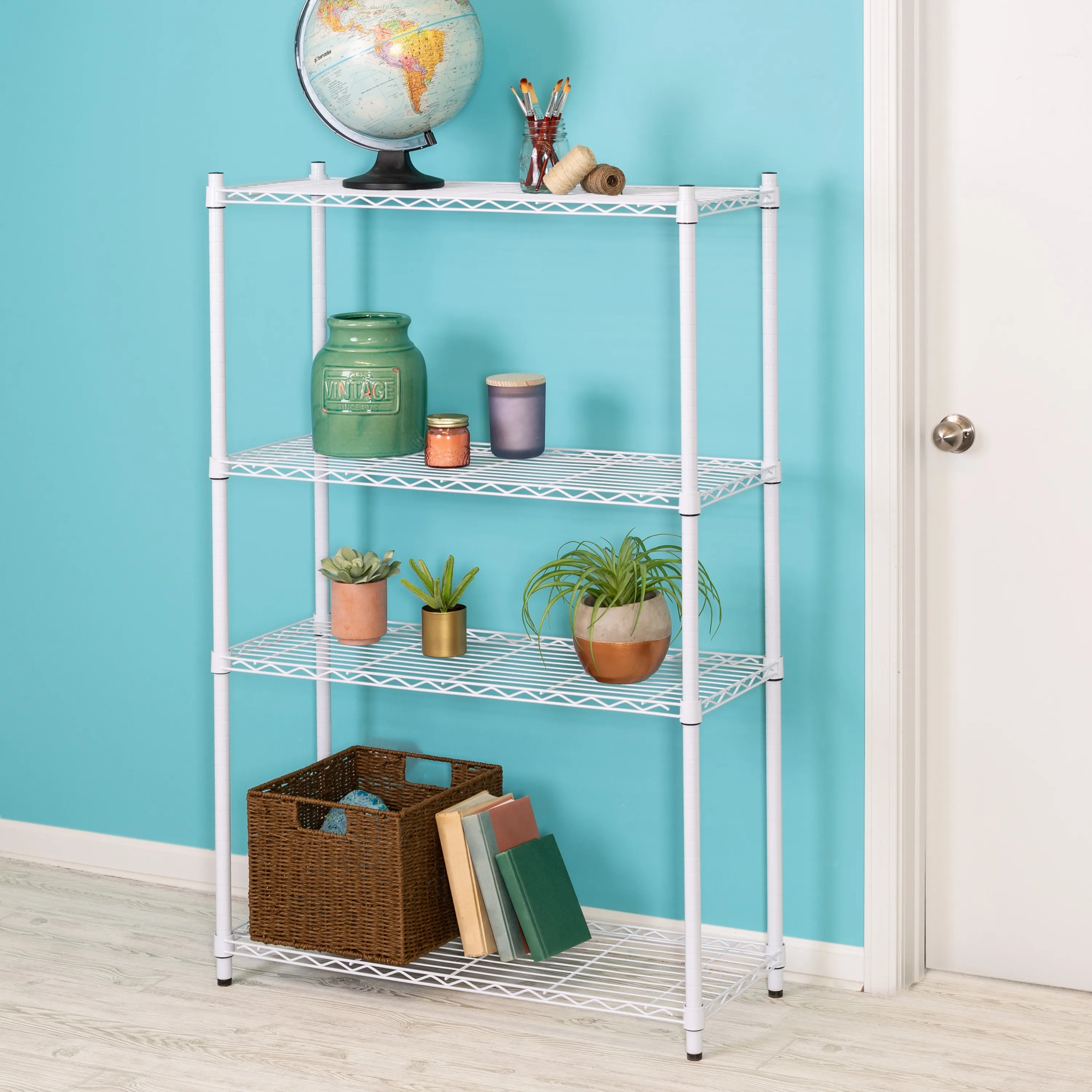 Honey-Can-Do Adjustable 4-Shelf Heavy-Duty Shelving Unit