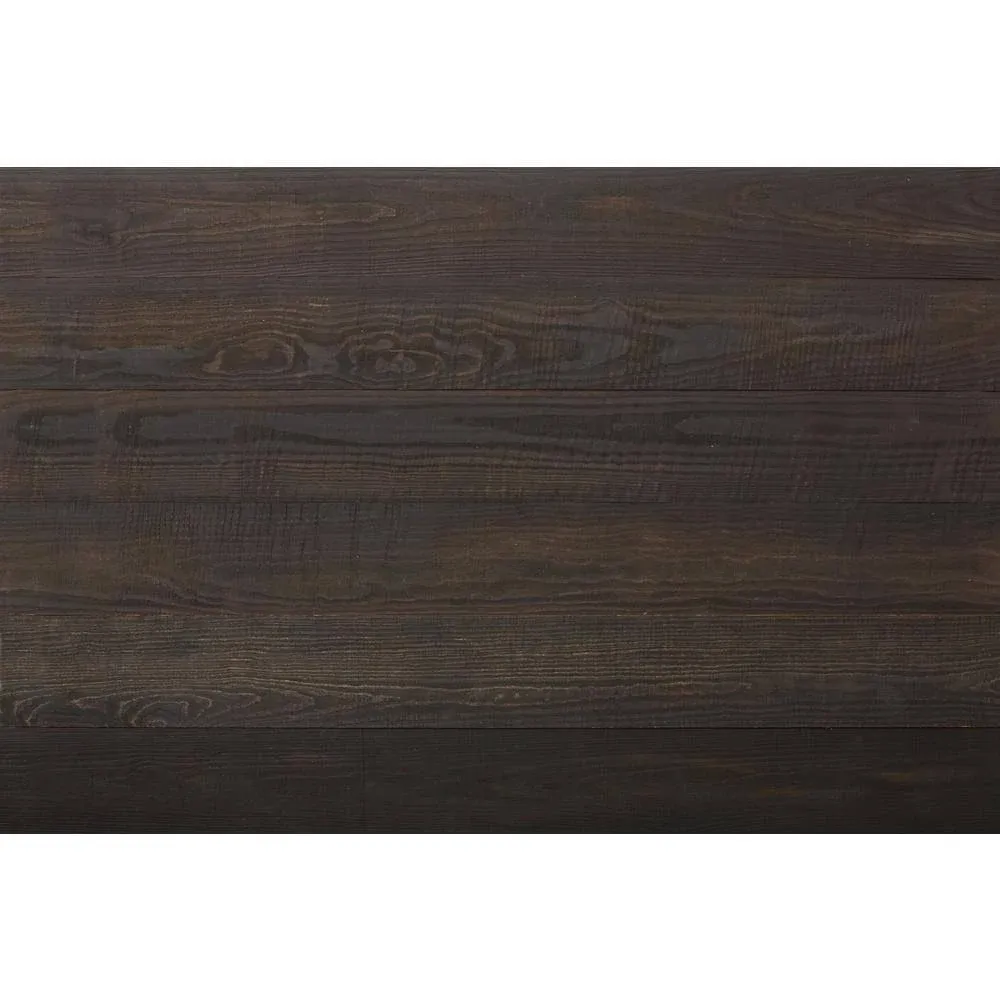 5" x 48" Solid Wood Wall Paneling Easy Planking Color: Black