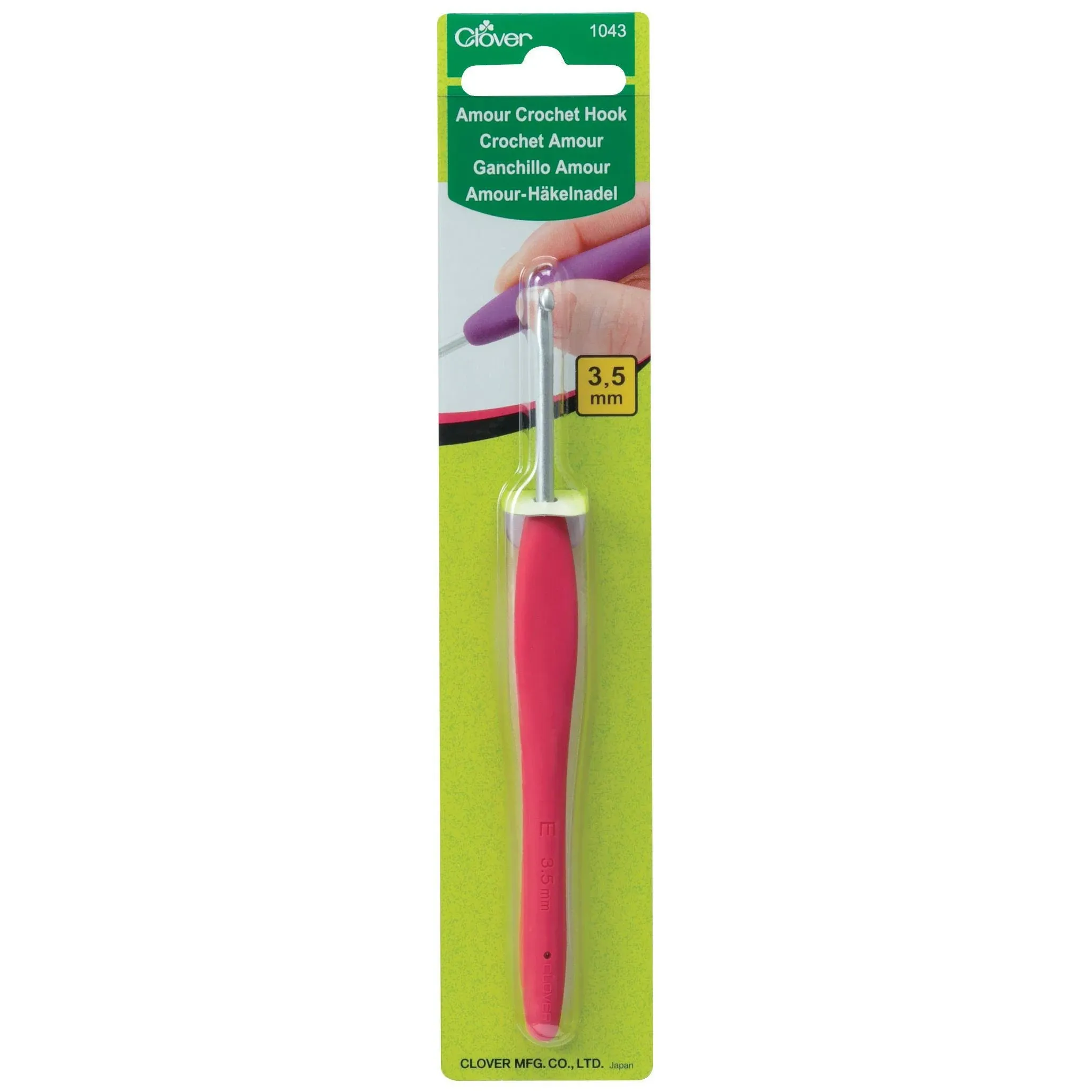 Clover Amour Crochet Hook - Size E (3.50 mm)