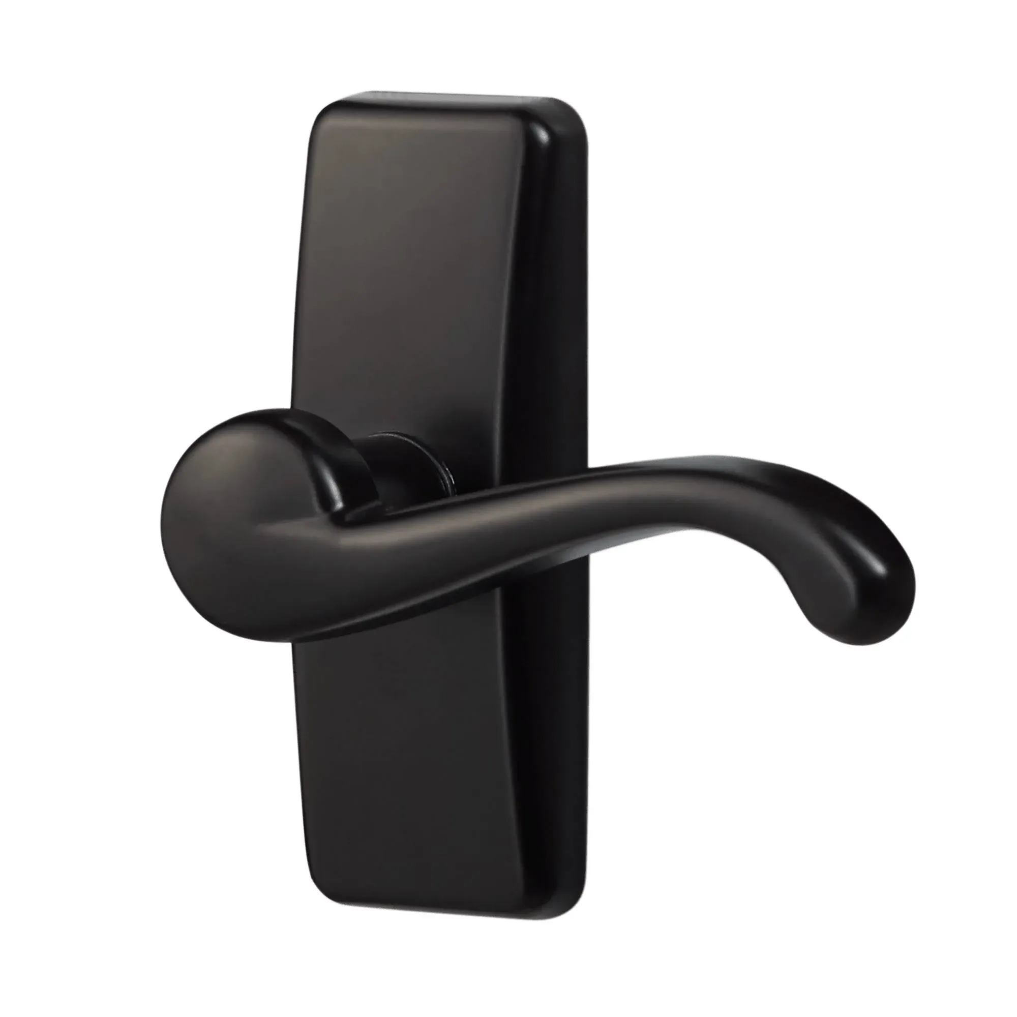 Painted Black Storm Door Lever Handle Set