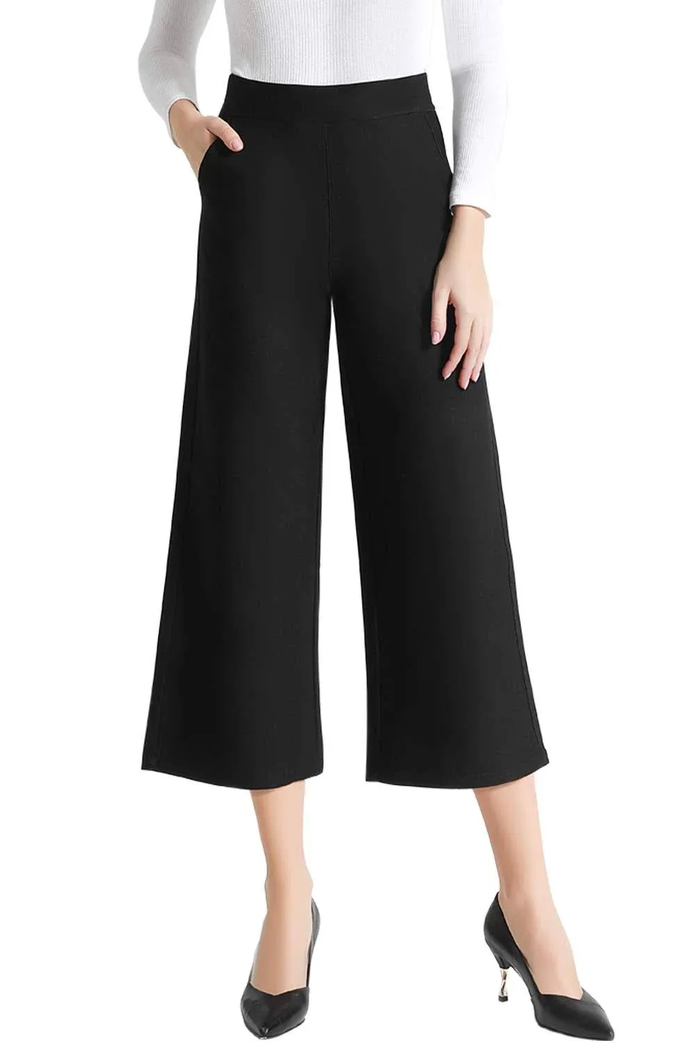 Tsful Wide Leg Pants for Women Trousers High Waisted Dress Pants Business Casual ...