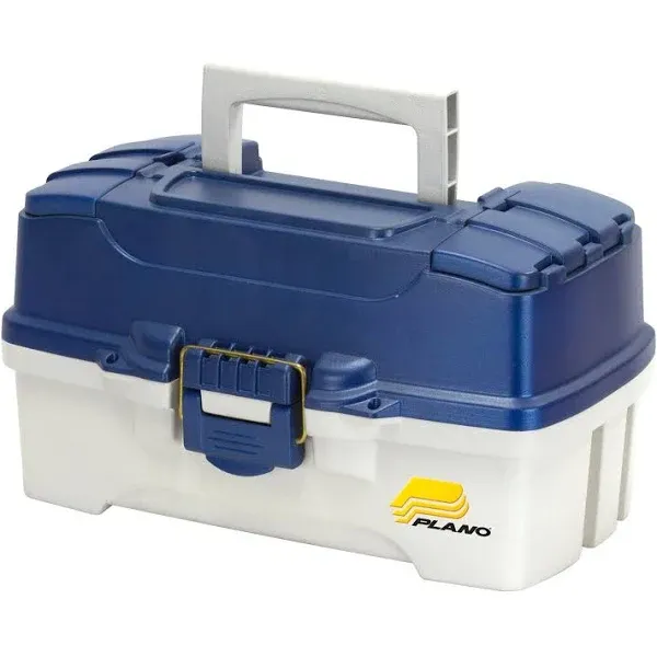 Plano 2 Tray Tackle Box Blue/White