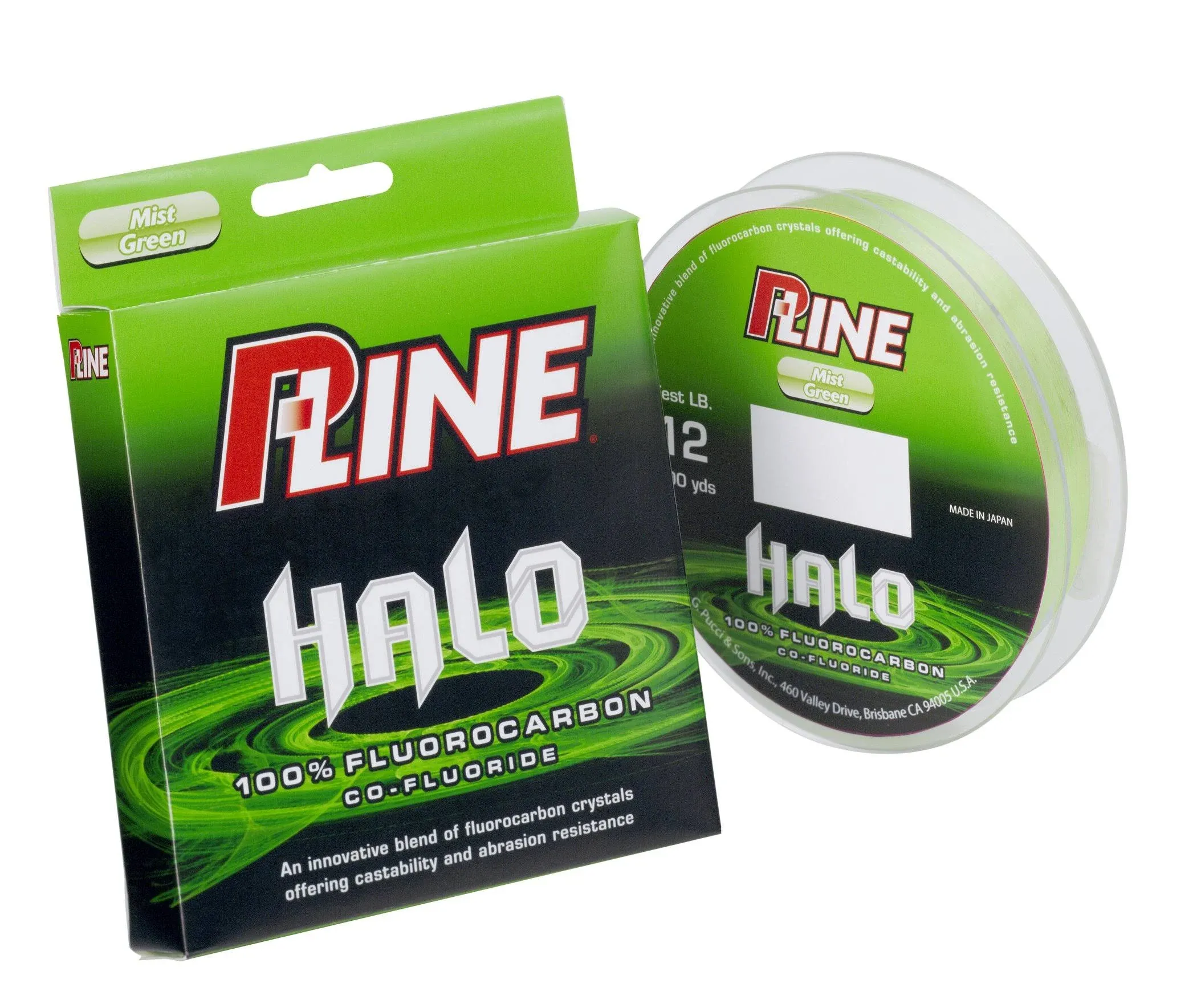 P-Line Halo Fluorocarbon Line Mist Green 10lb