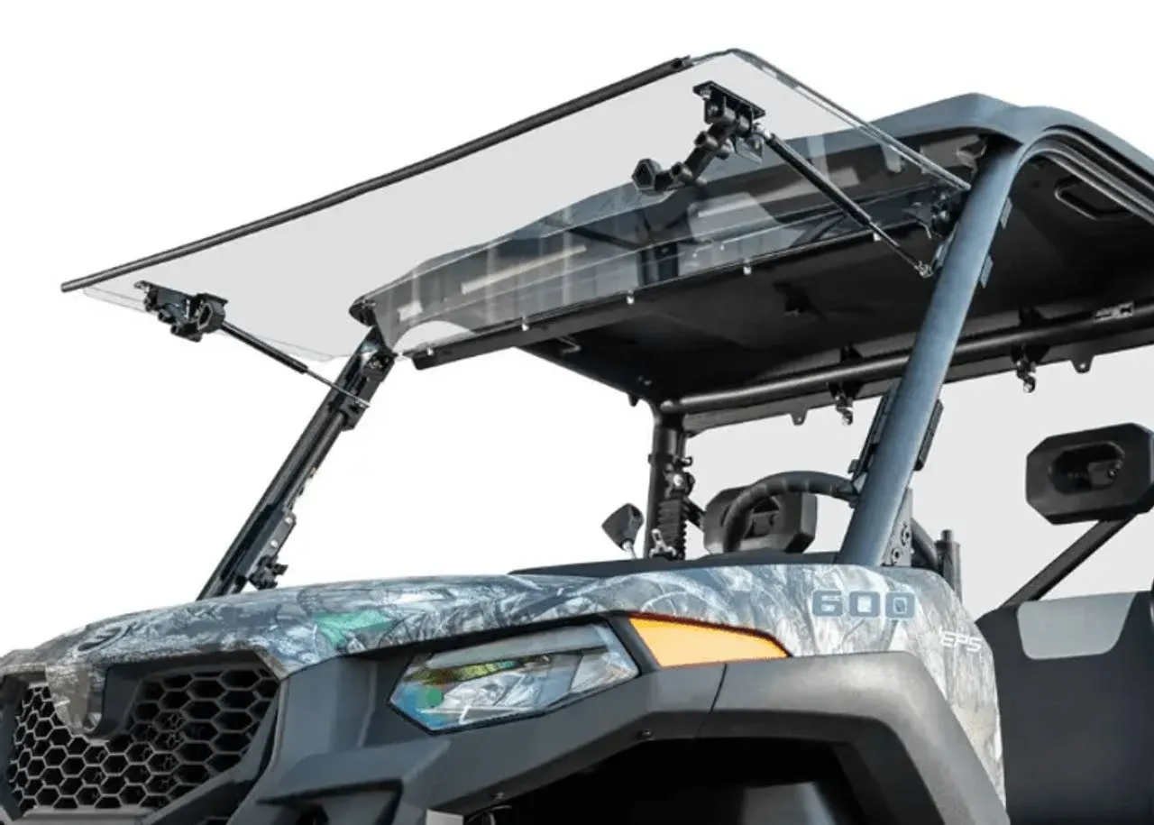 SuperATV CFMOTO UForce 600 Scratch Resistant Flip Windshield