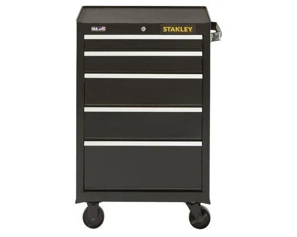 Stanley STST22753BK 26-inch 300-Series 5-Drawer Storage Tool Cabinet - Black