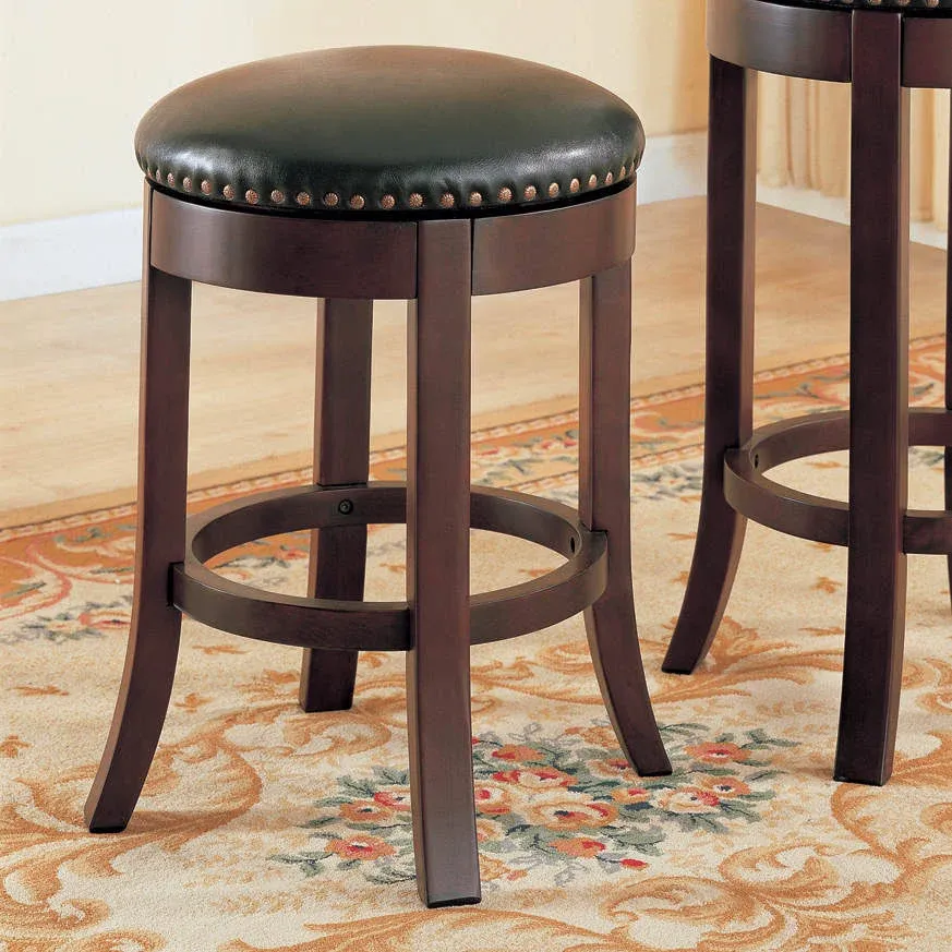 Coaster Home Furnishings Aboushi Swivel Counter Height Stools with Upholstered Seat Brown (Set of 2)