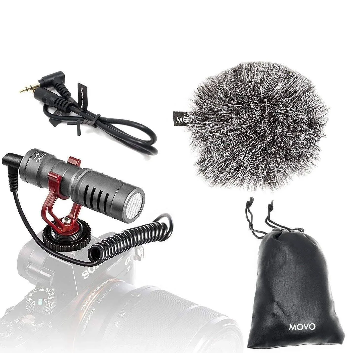 Movo VXR10 Universal Camera Shotgun Microphone for Video Recording