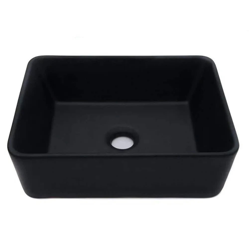 Lordear 16"x12" Rectangular Ceramic Bathroom Vessel Sink Basin