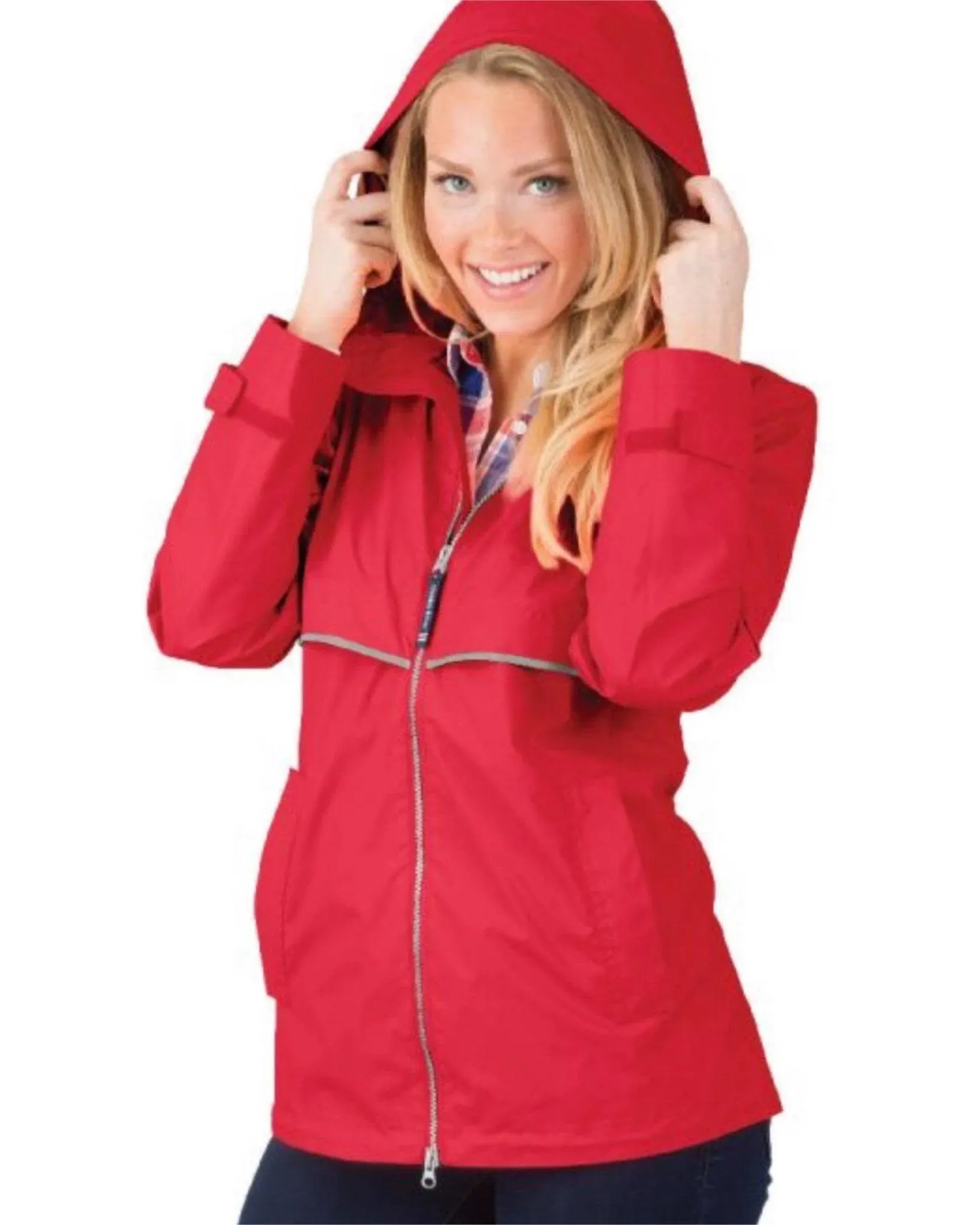 Charles River Women's 'New Englander' Rain Jacket- Navy Medium