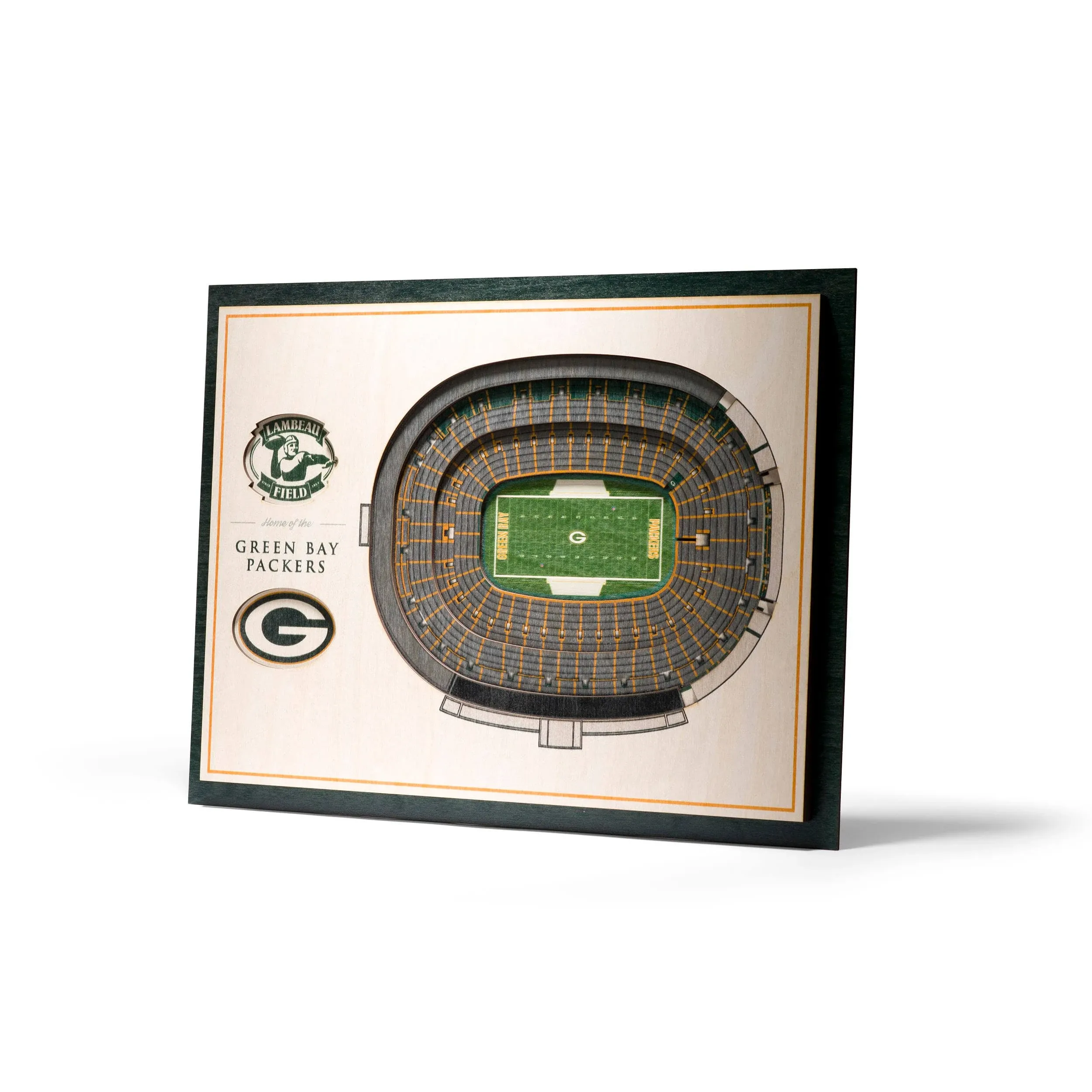 Green Bay Packers 5-Layer StadiumViews 3D Wall Art