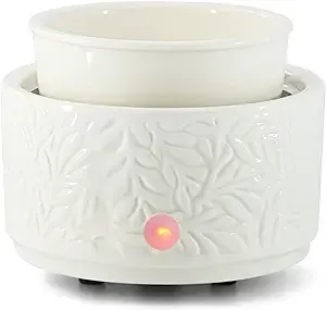 Wax Melt Warmer Candle Wax Burner Ceramic 3-in-1 Oil Warmer Electric Wax Melter for Scented Wax Warmer