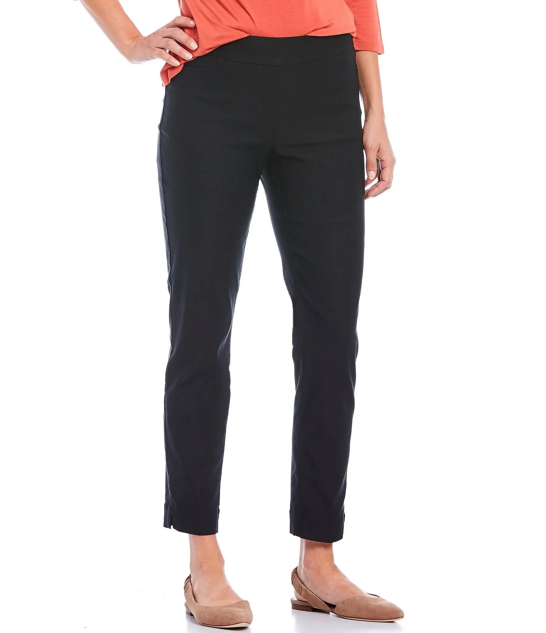 Slimsation Plus Pull On Ankle Pant With Pockets Women's