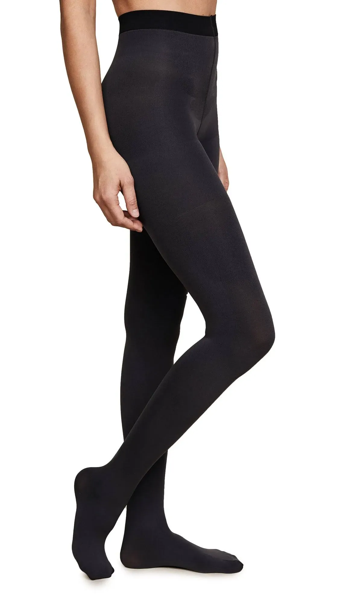 Spanx 2in1 black/Charcoal reversible tights