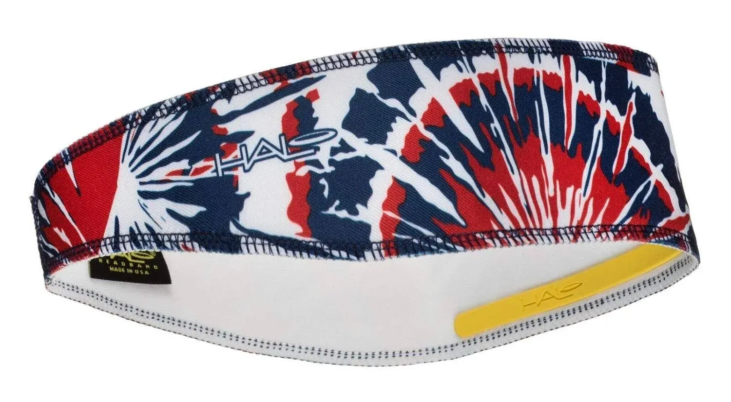 Halo Headband II Pullover Sweatband - Red/White/Blue Tie-Dye