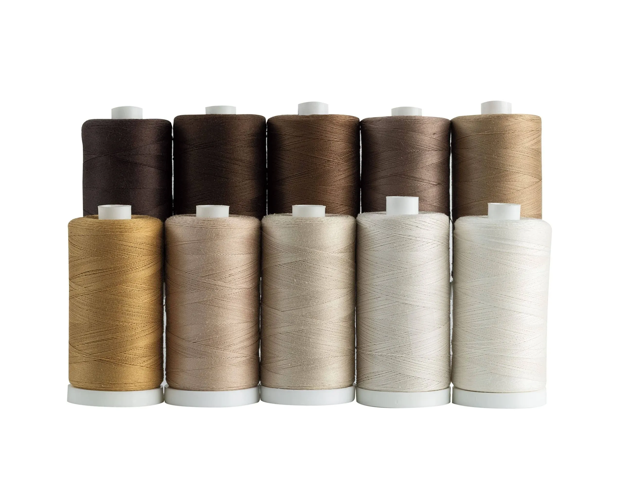 Connecting Threads 100% Cotton Thread Sets - 1200 Yard Spools Set of 10 - Neu...