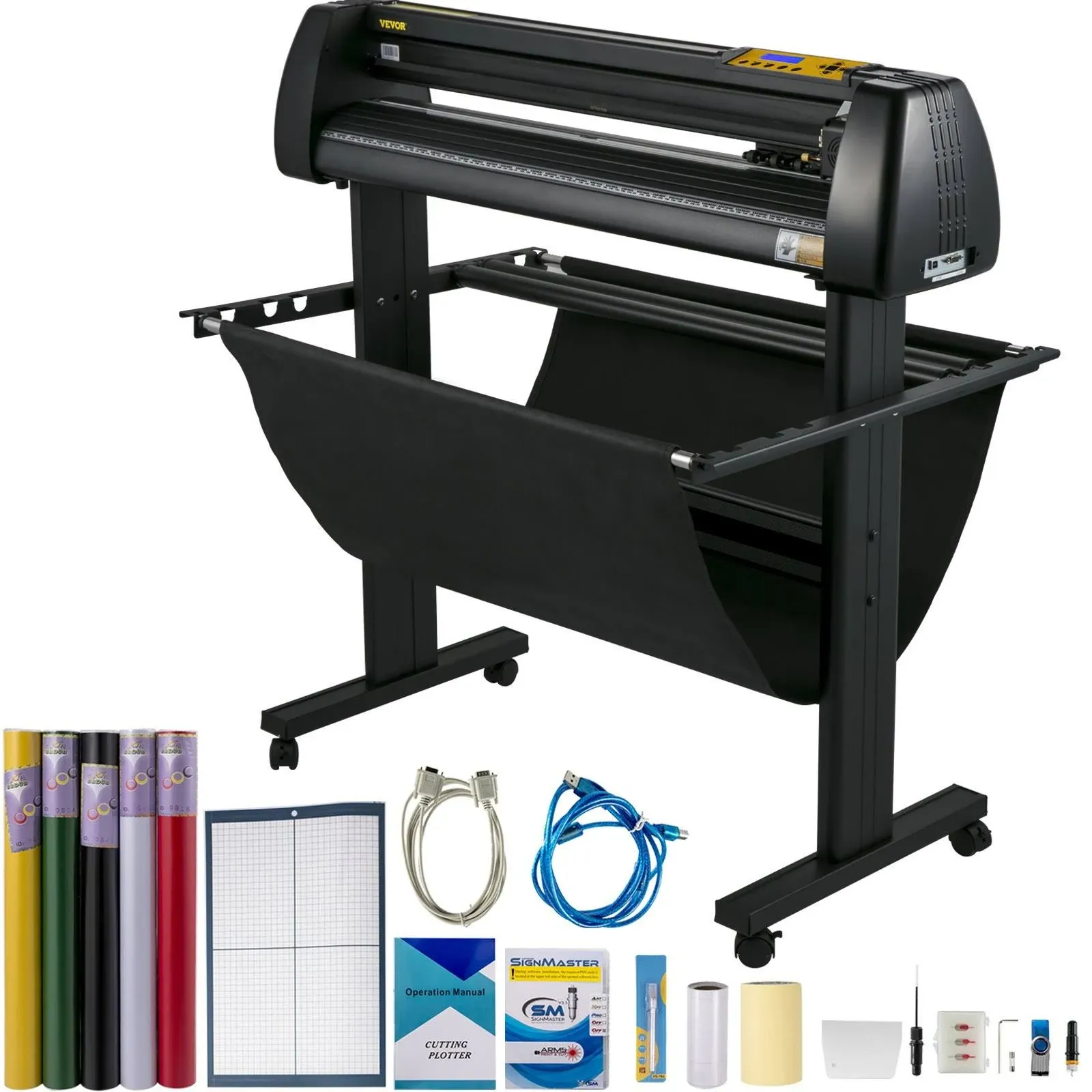 Vevor Vinyl Cutter Machine 34 Cutting Plotter Bundle Vinyl Printer