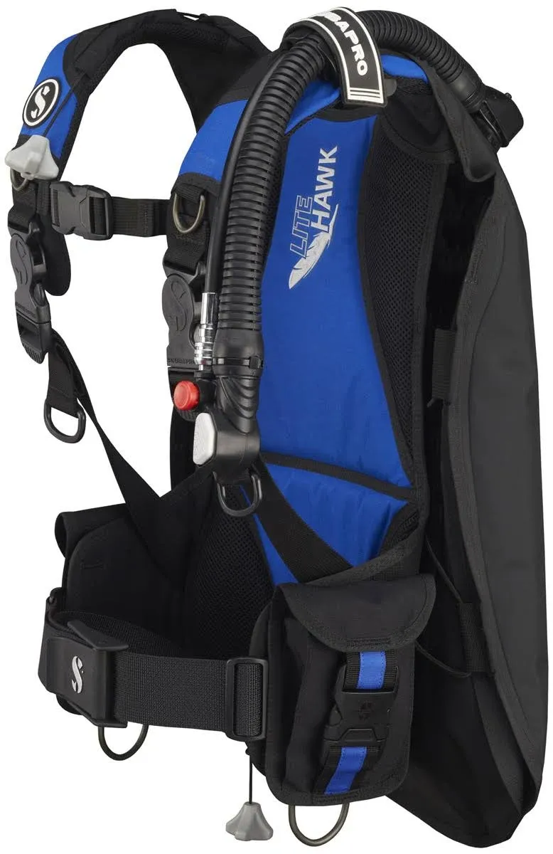 ScubaPro Litehawk with Balanced Inflator - Black/Blue Size XS/S