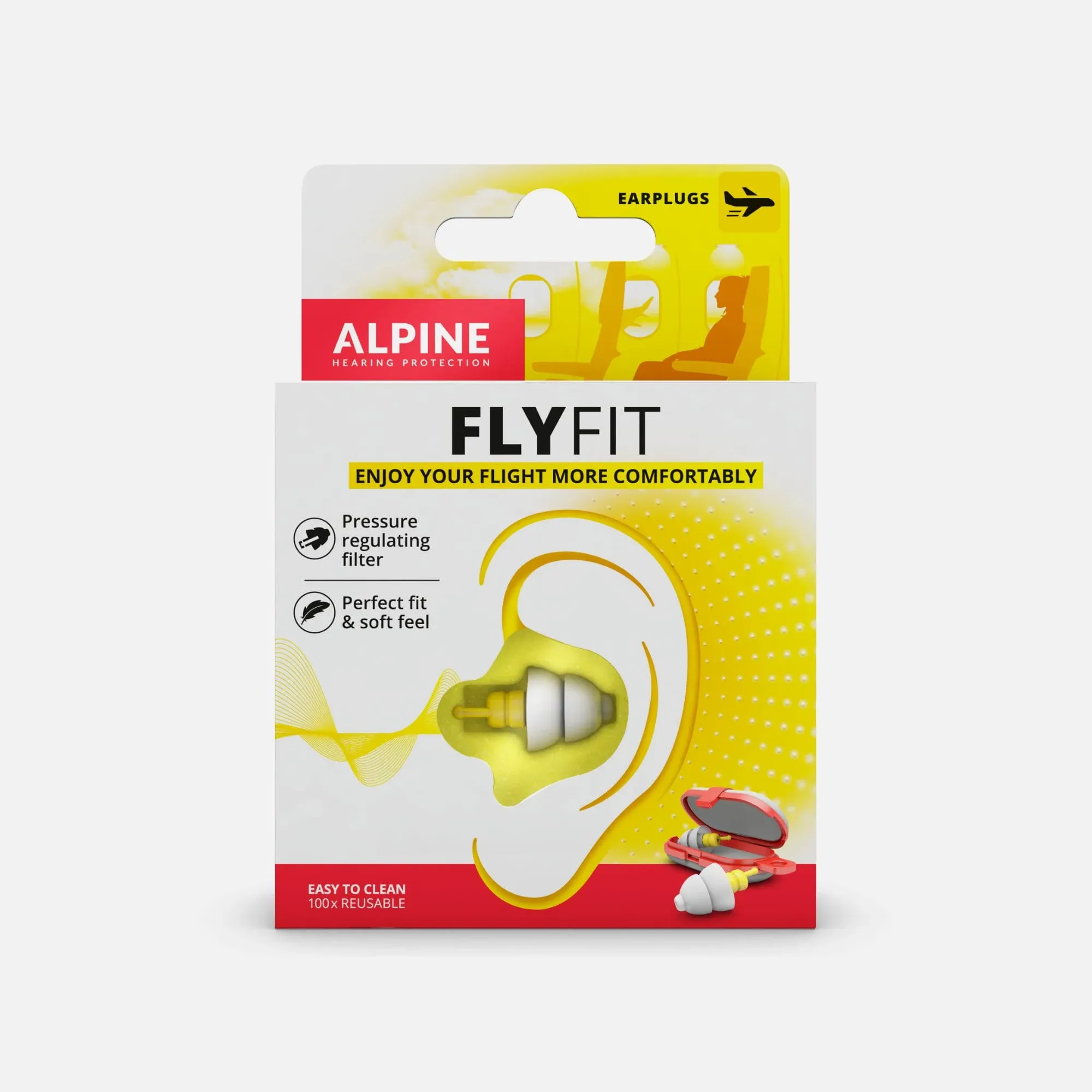 Alpine FlyFit Aiplane Earplugs Sleep Noise Silence Silent Plugs Plane Fly New  | eBay